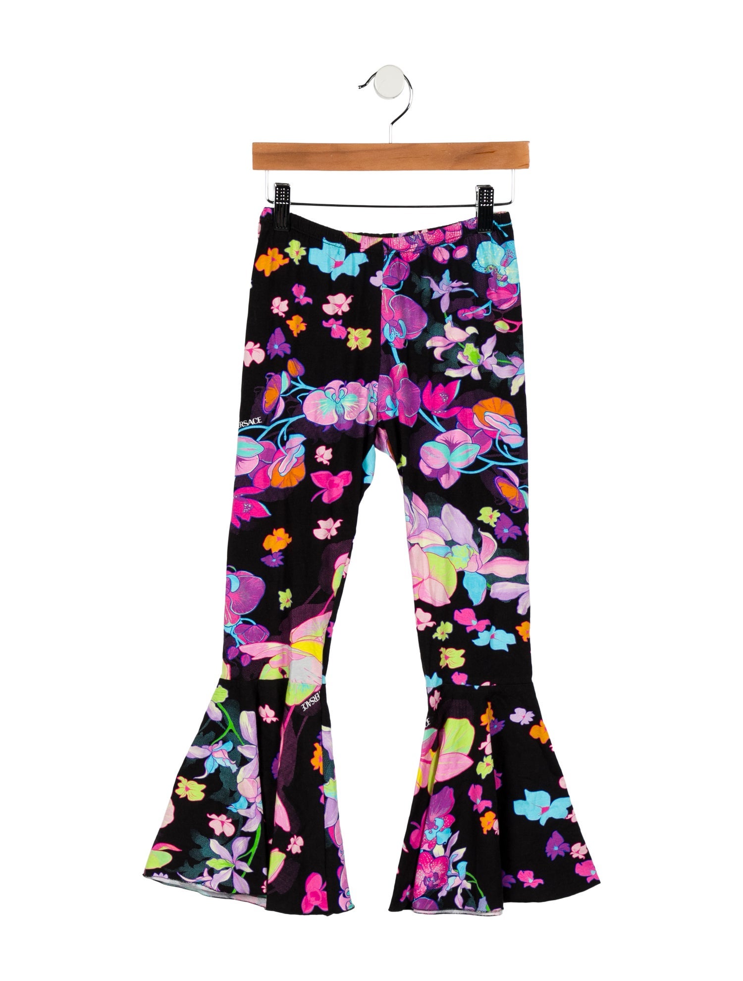 Versace Girls' Printed Flared Pants w/ Tags