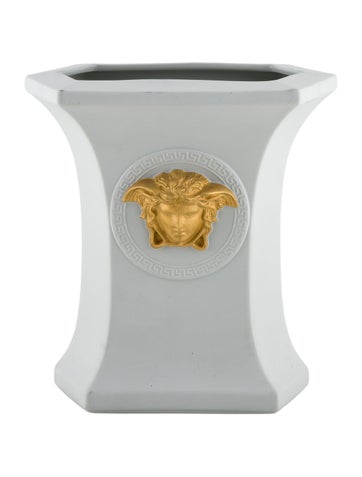 Versace Decorative Accents Rosenthal Meets Porcelain Limited Edition Gorgona Pop Vase