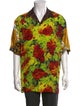Versace Floral Print Short Sleeve Shirt