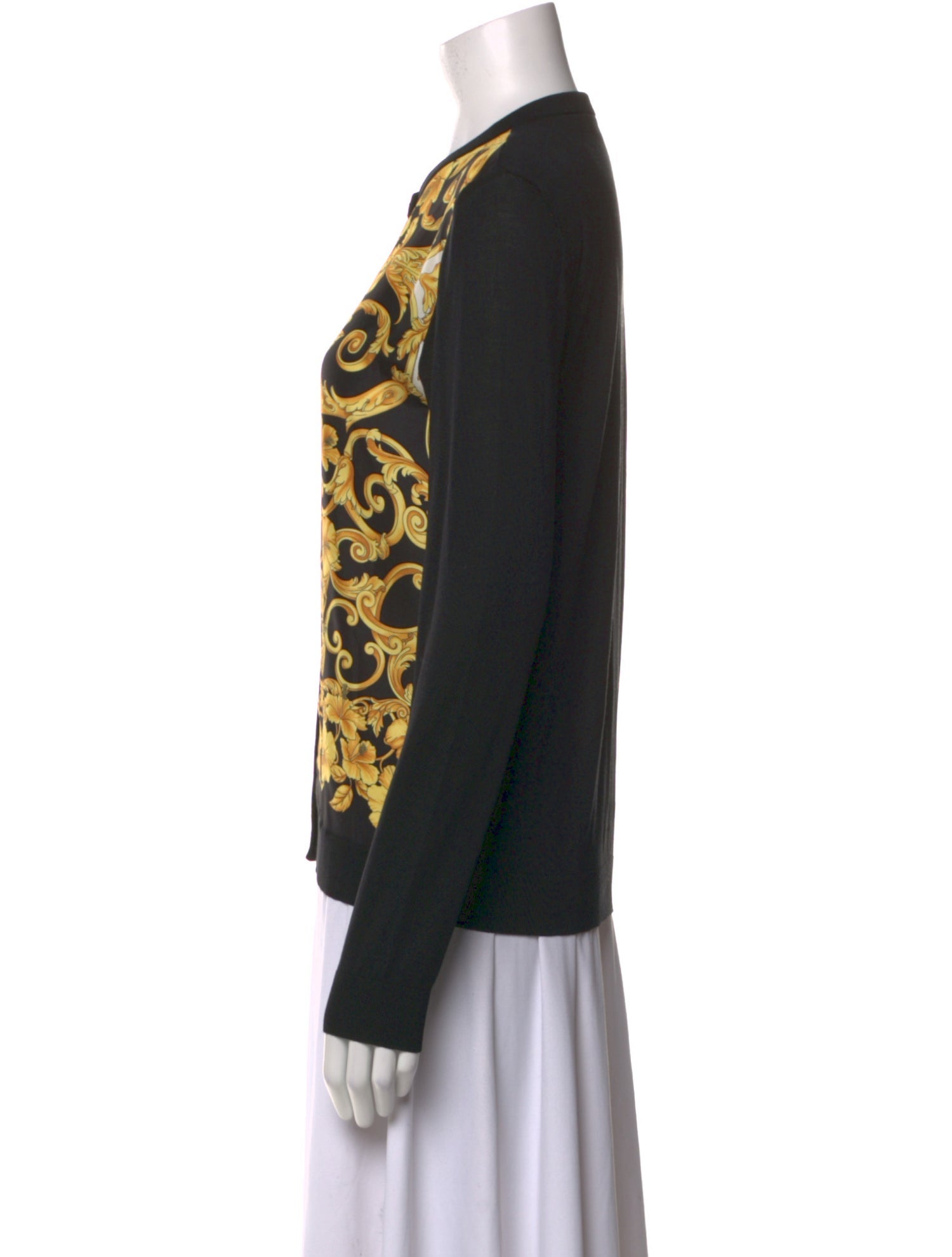 Versace Silk Printed Sweater