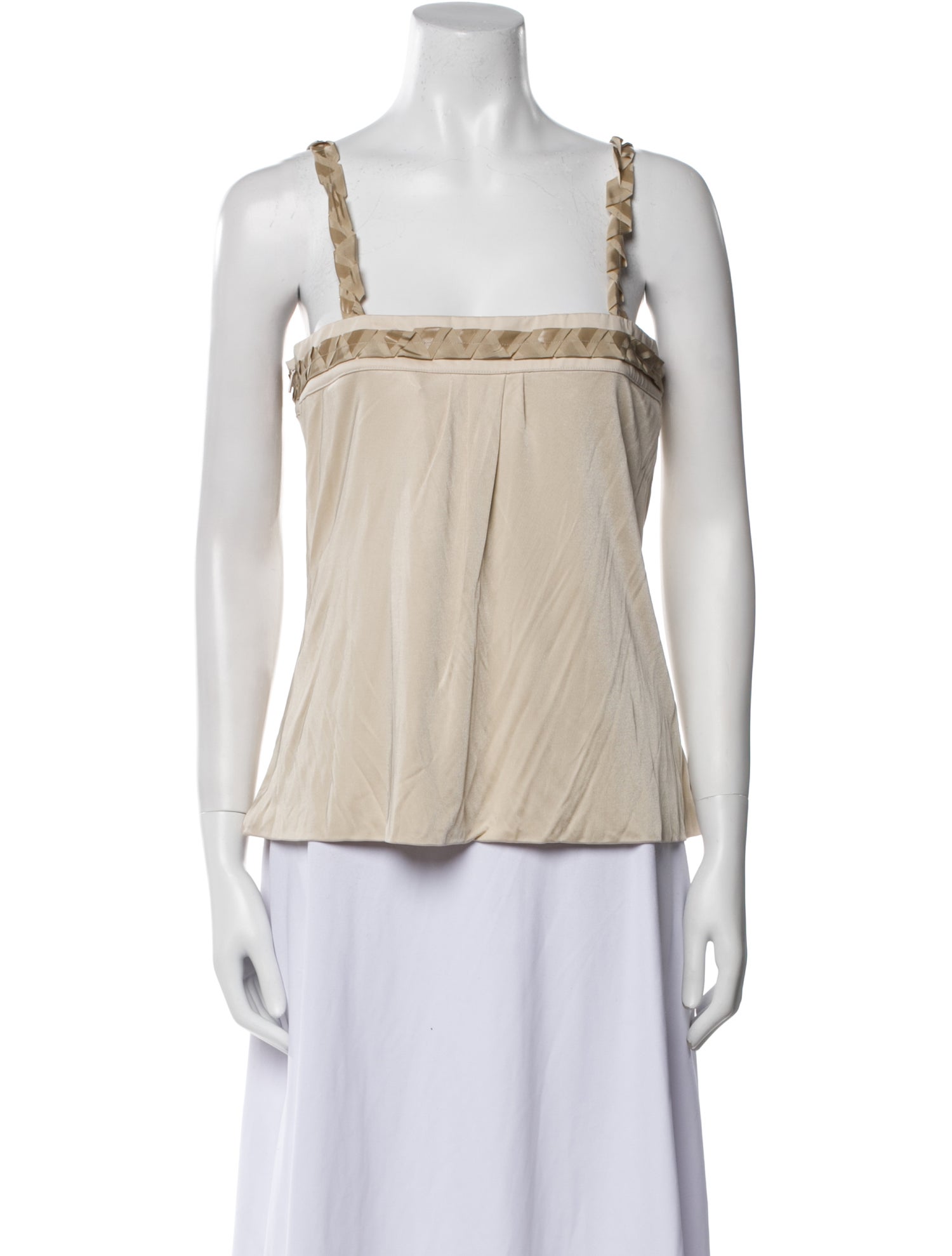 Versace Square Neckline Sleeveless Top