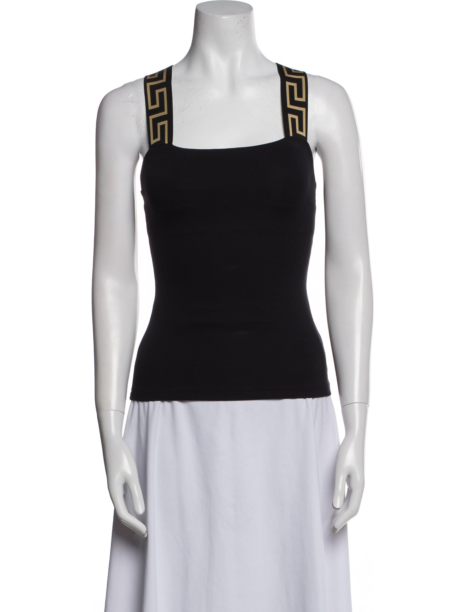 Versace Square Neckline Sleeveless Top