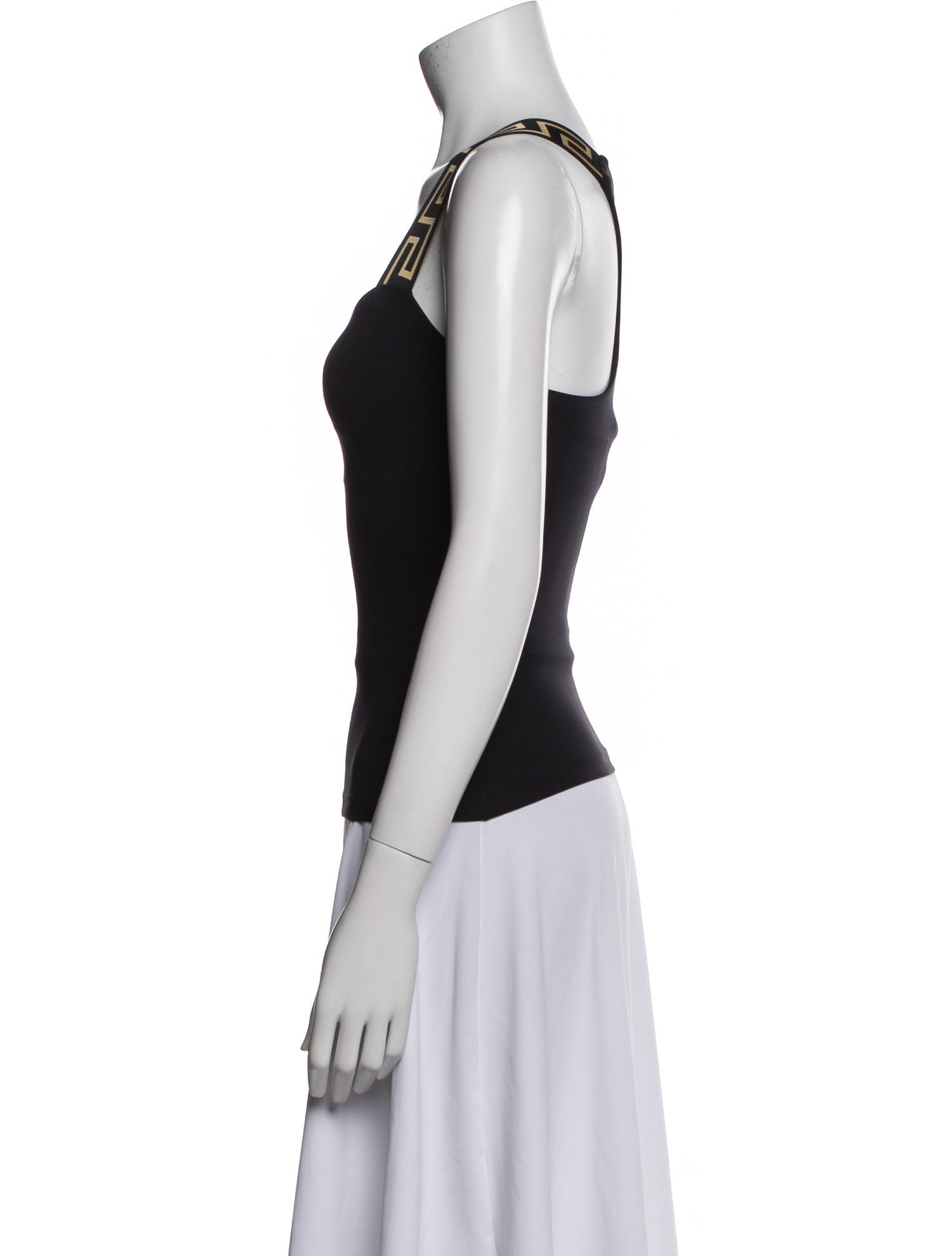 Versace Square Neckline Sleeveless Top