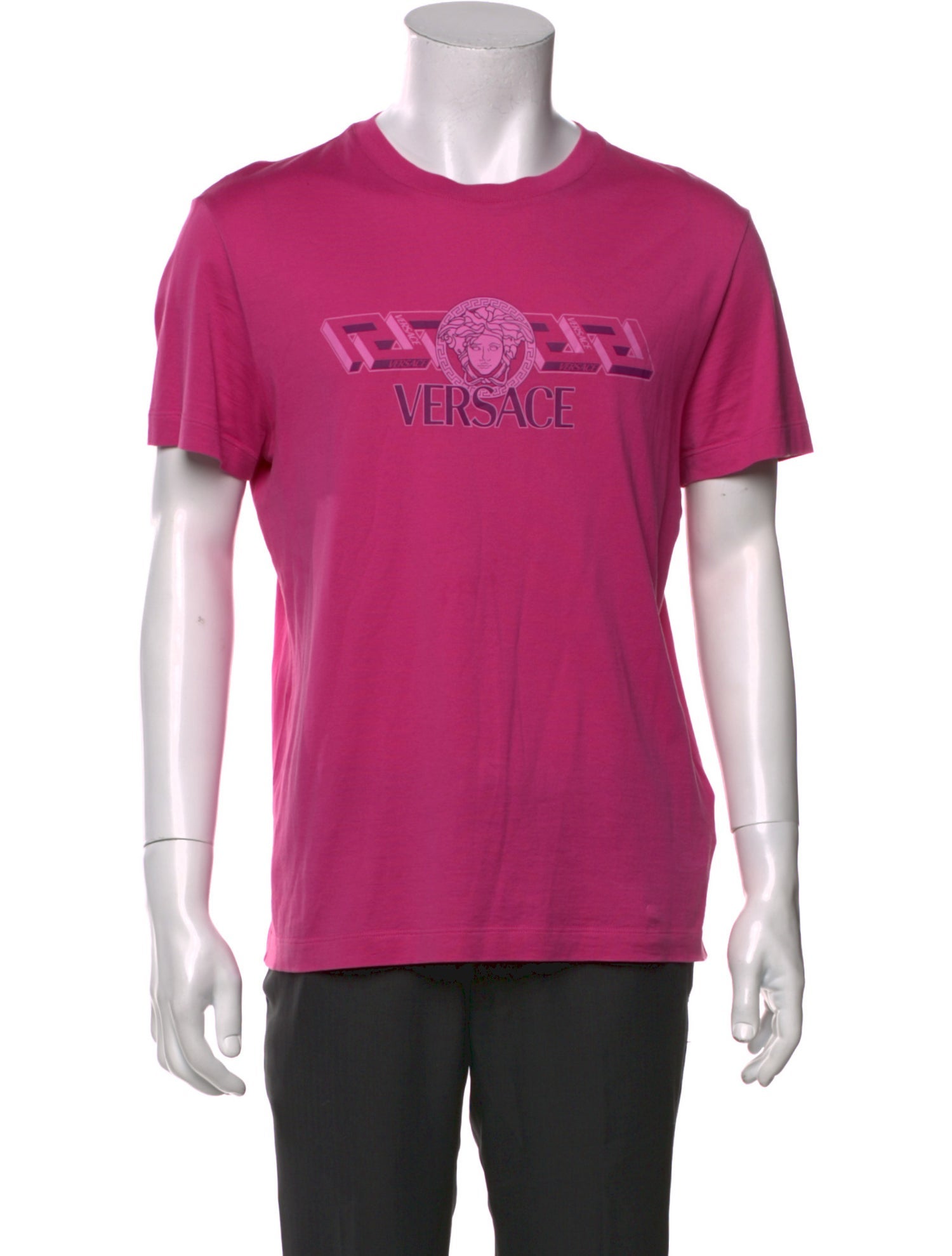 Versace Graphic Print Crew Neck T-Shirt