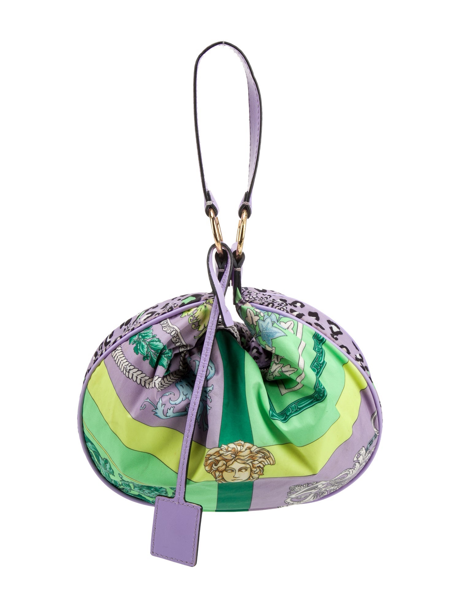 Versace Nylon Top Handle Bag