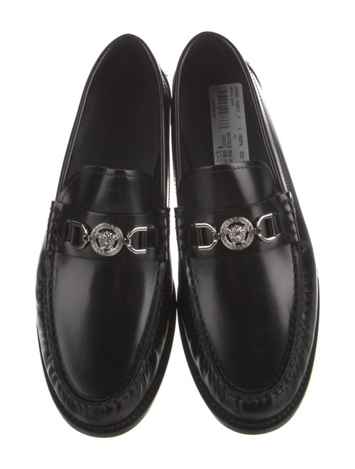 Versace Leather Dress Loafers