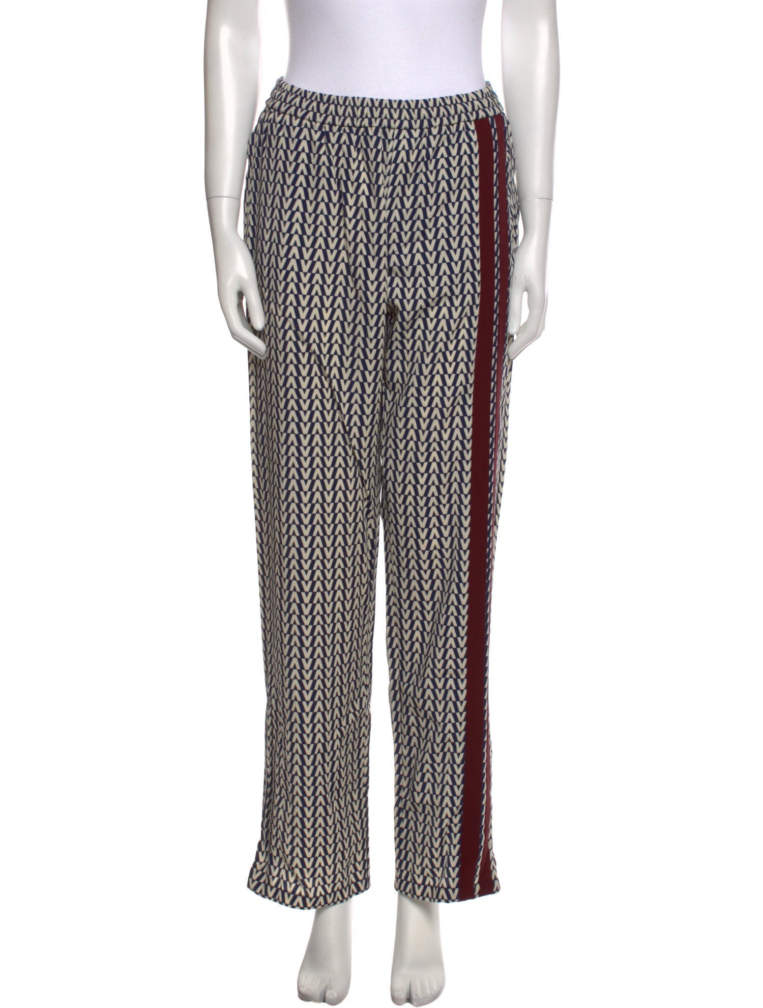 Valentino Virgin Wool Straight Leg Pants