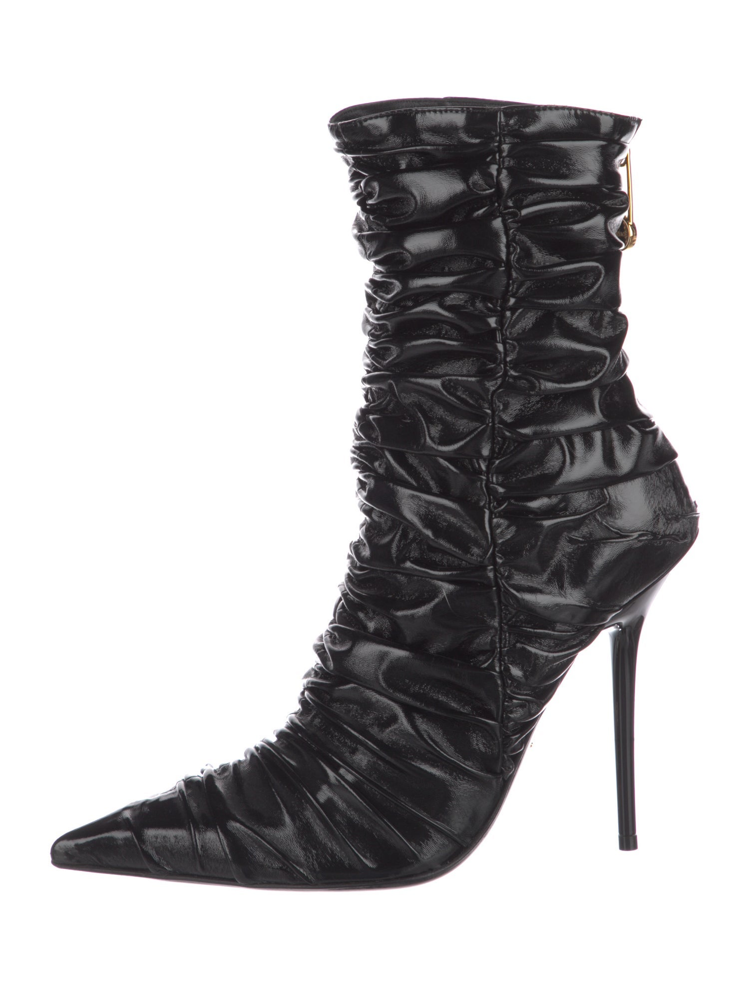 Versace Leather Lace-Up Boots