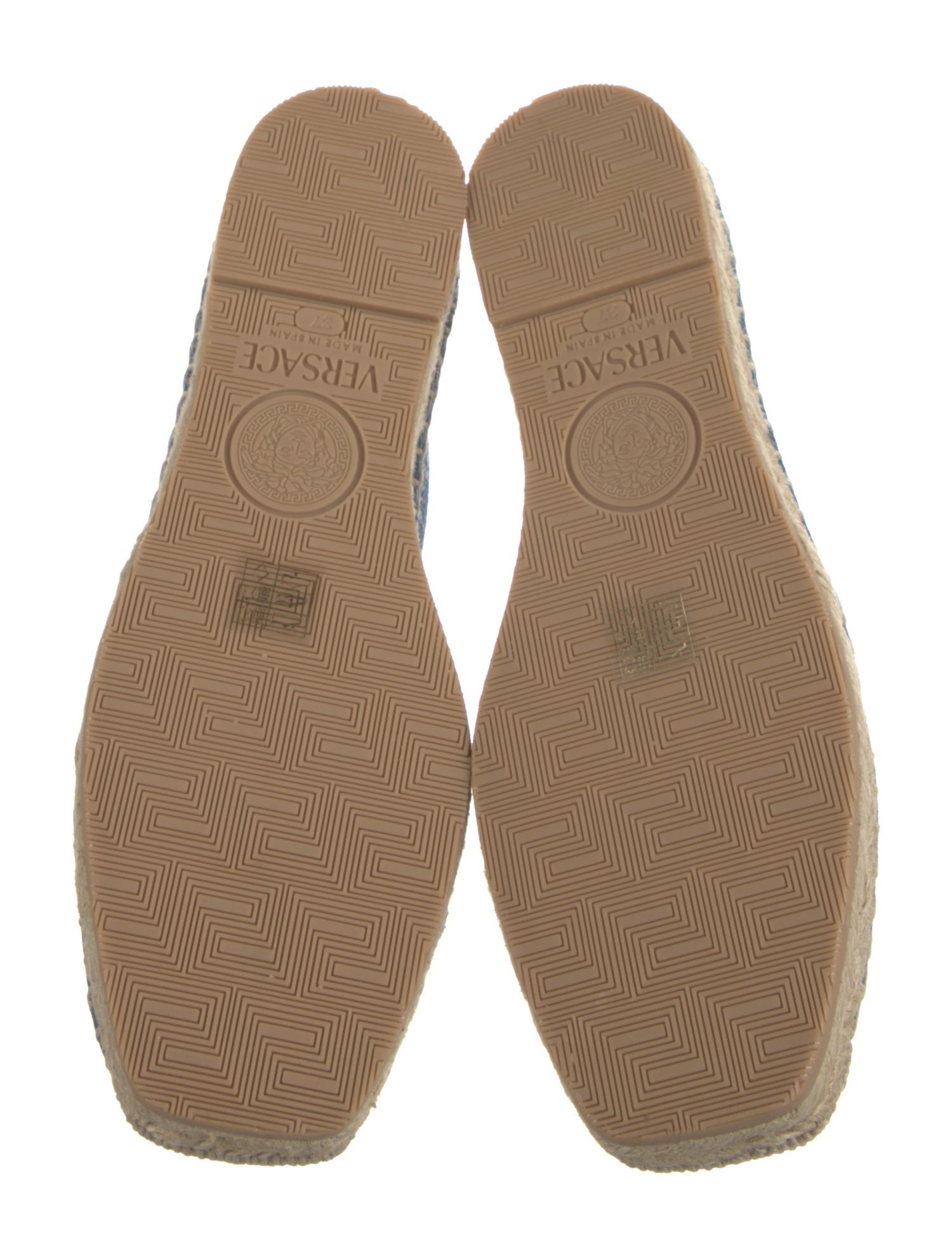 Versace Denim Printed Espadrilles