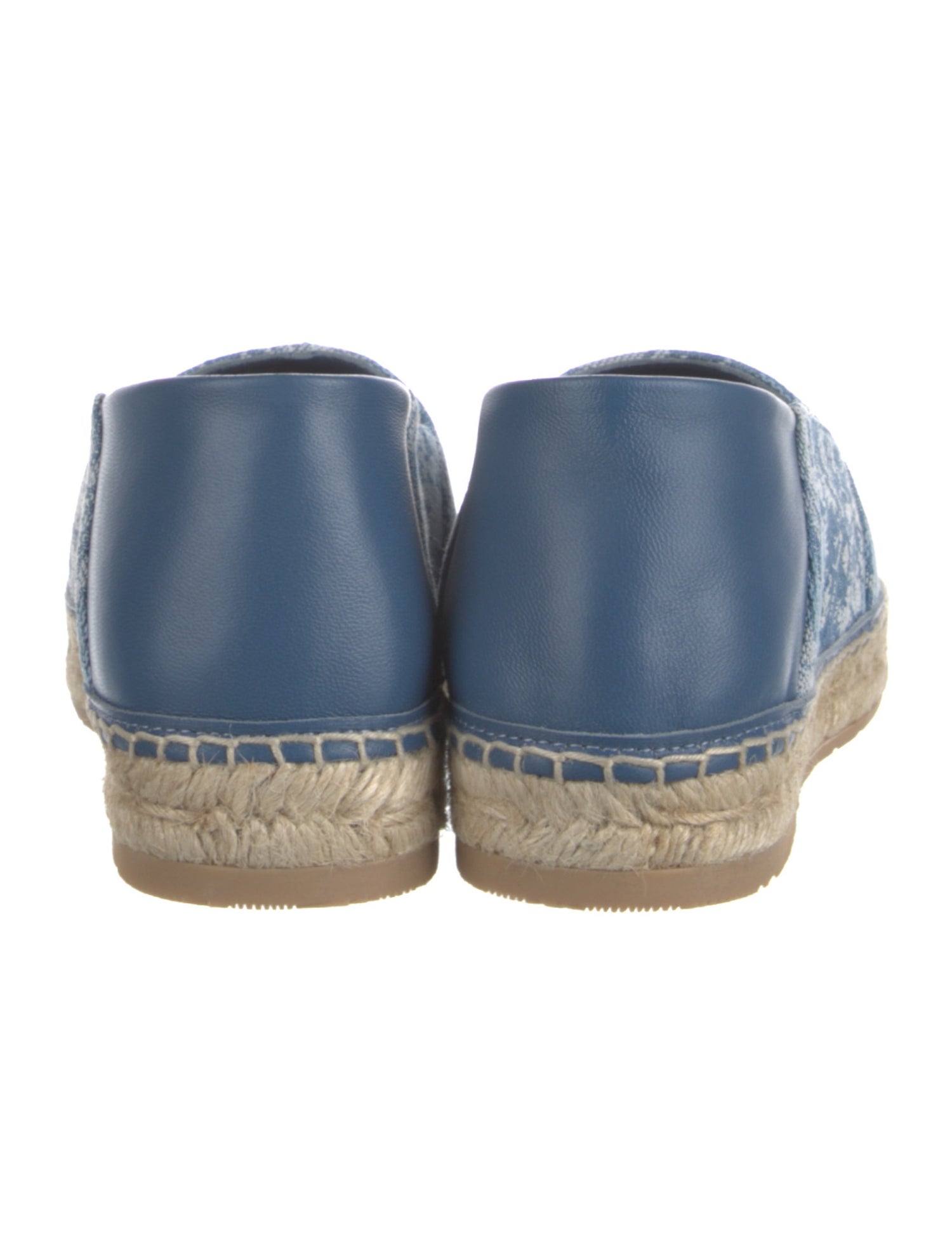 Versace Denim Floral Print Espadrilles