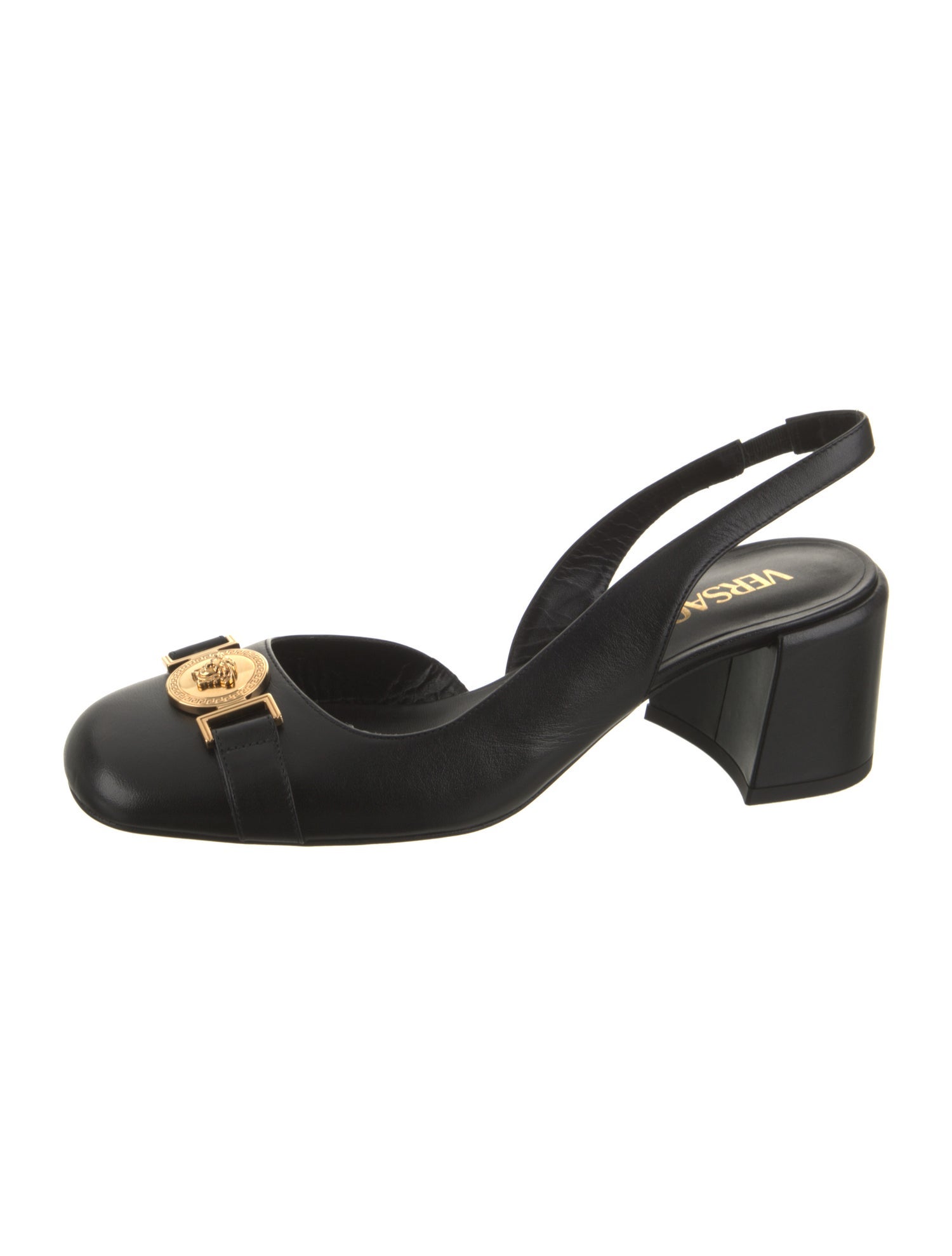 Versace Leather Slingback Pumps