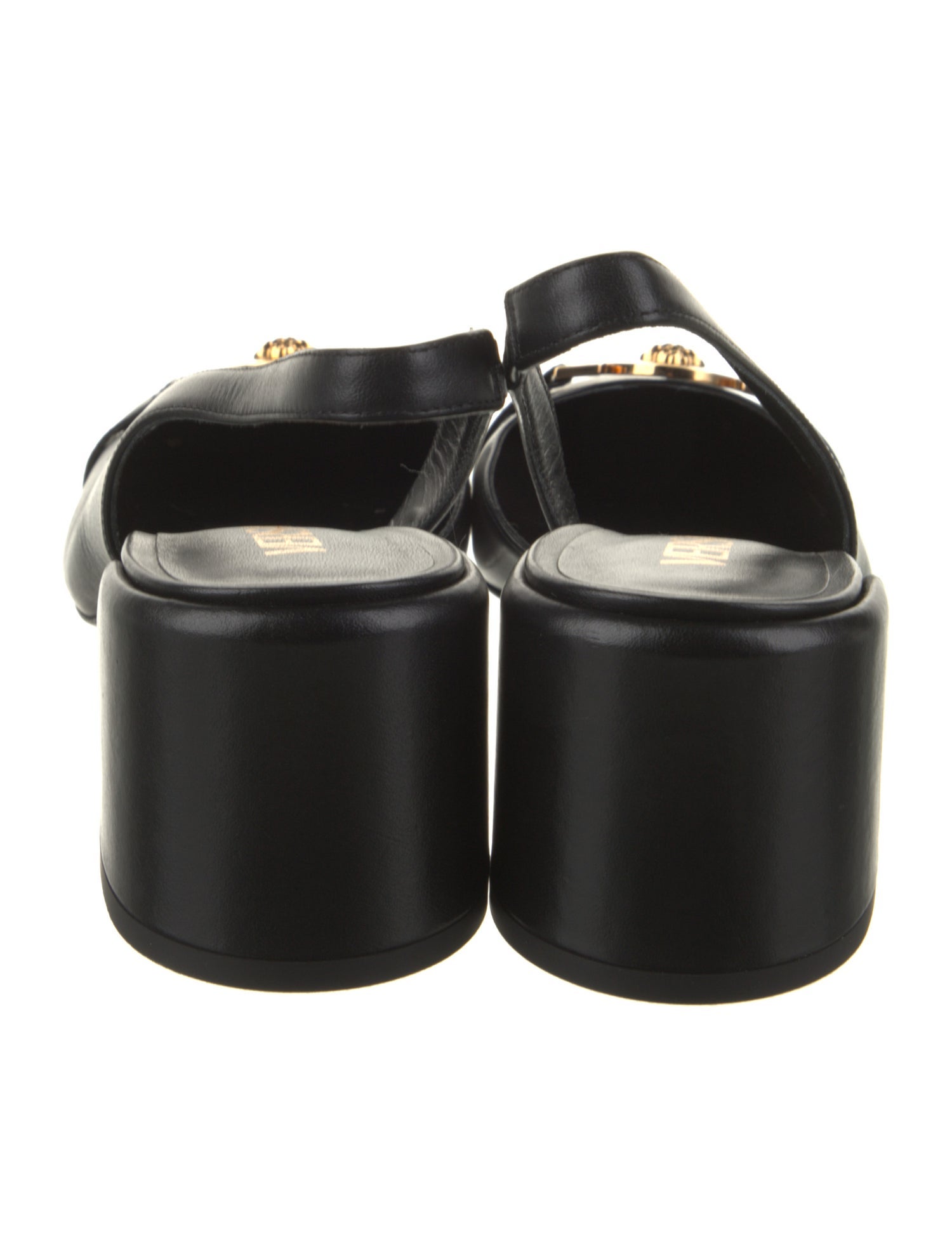 Versace Leather Slingback Pumps