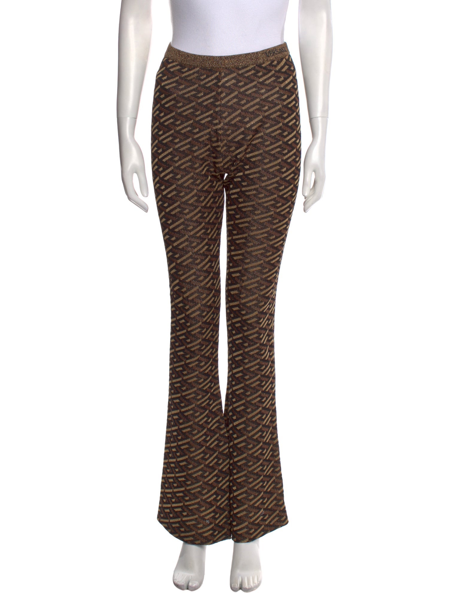 Versace Printed Wide Leg Pants