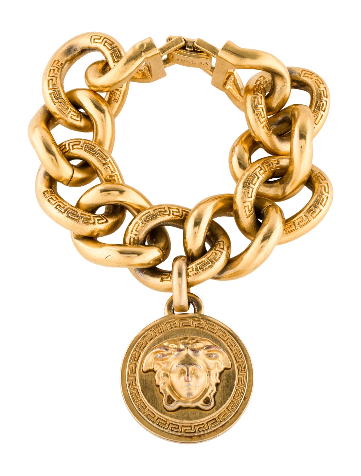 Versace Medusa Charm Link Bracelet