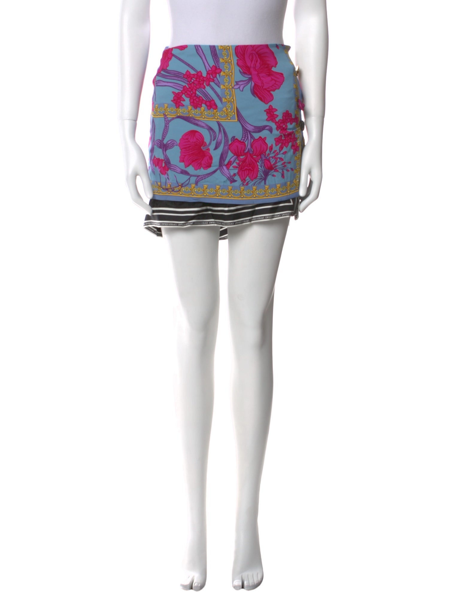 Versace Silk Mini Skirt