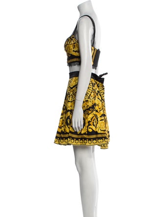 Versace Silk Printed Skirt Set