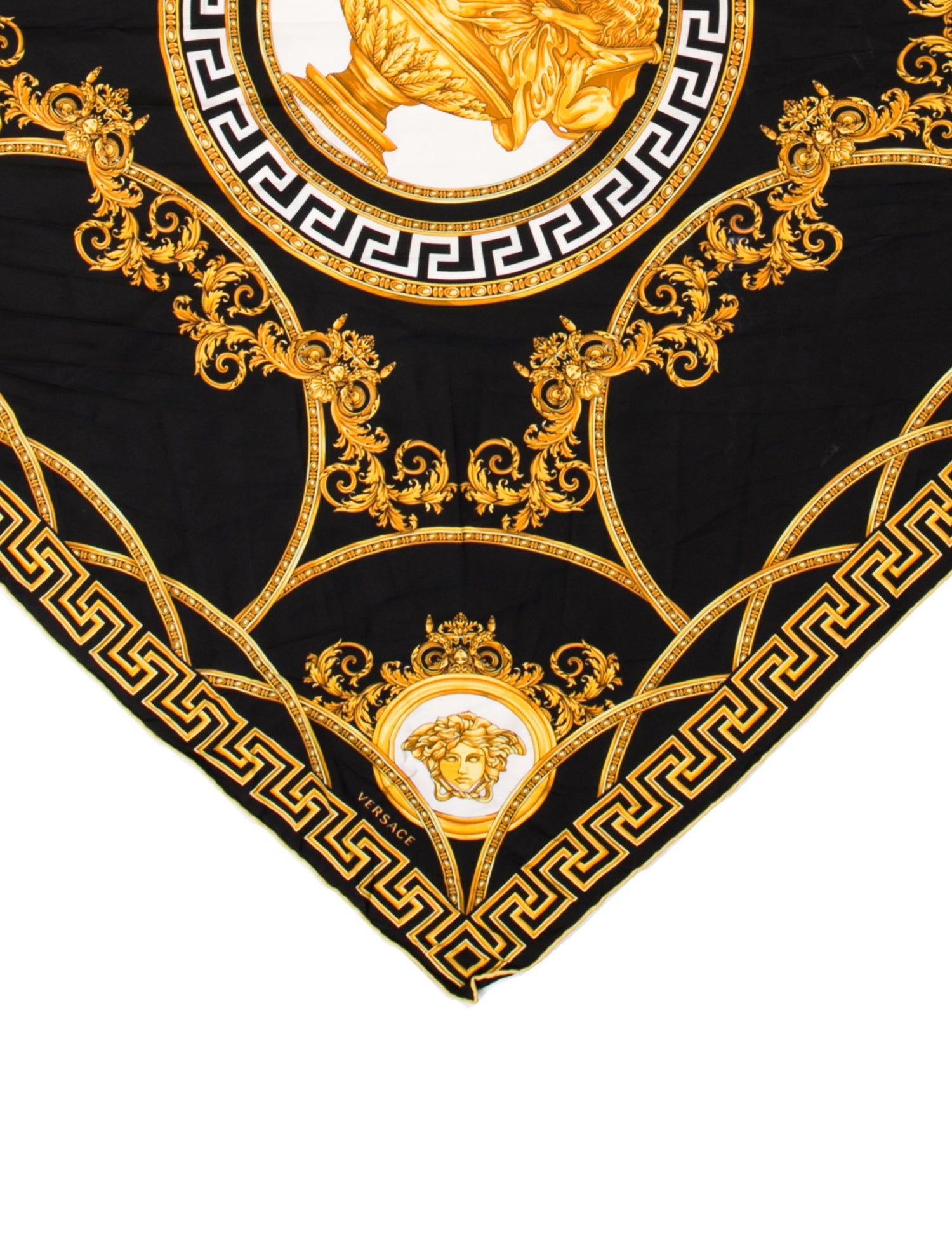 Versace Miami Leopard Silk Scarf
