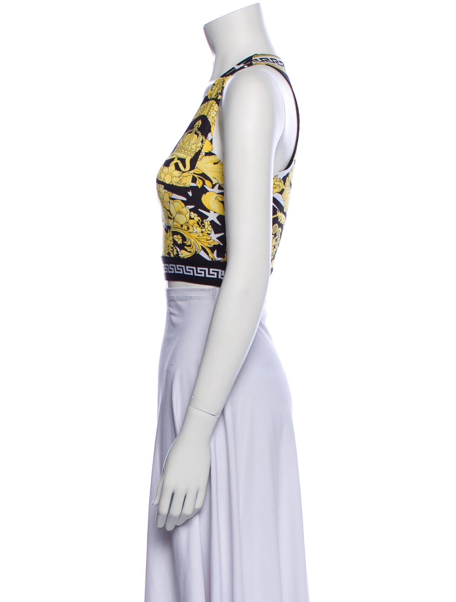 Versace Nylon Printed Crop Top