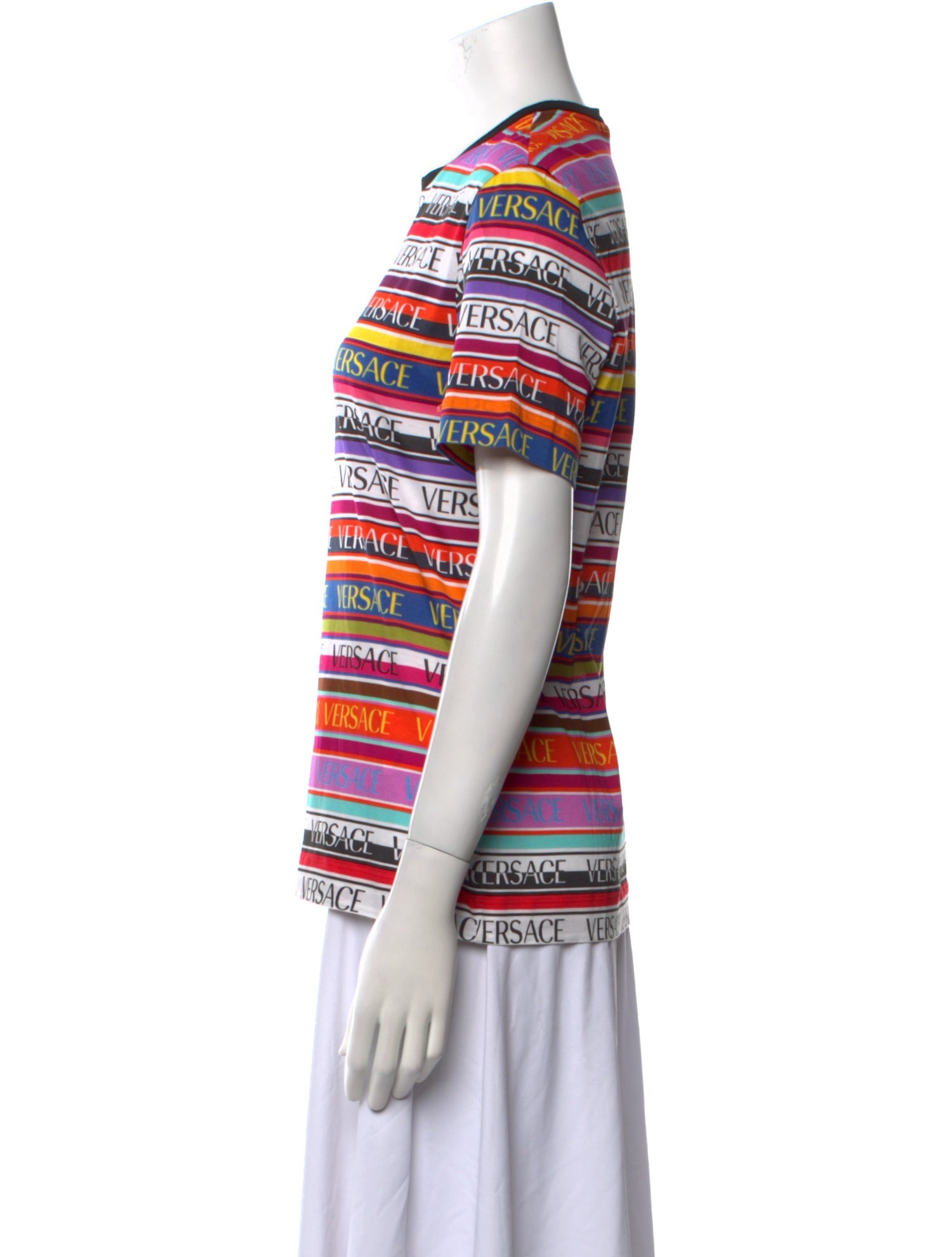 Versace Printed Crew Neck T-Shirt w/ Tags