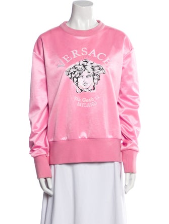 Versace Graphic Print Crew Neck Sweatshirt