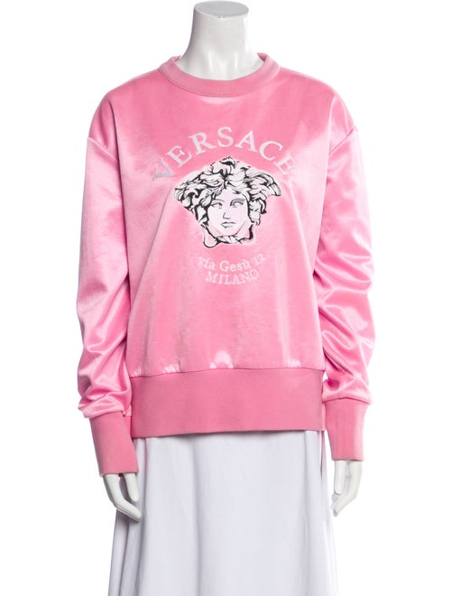 Versace Graphic Print Crew Neck Sweatshirt