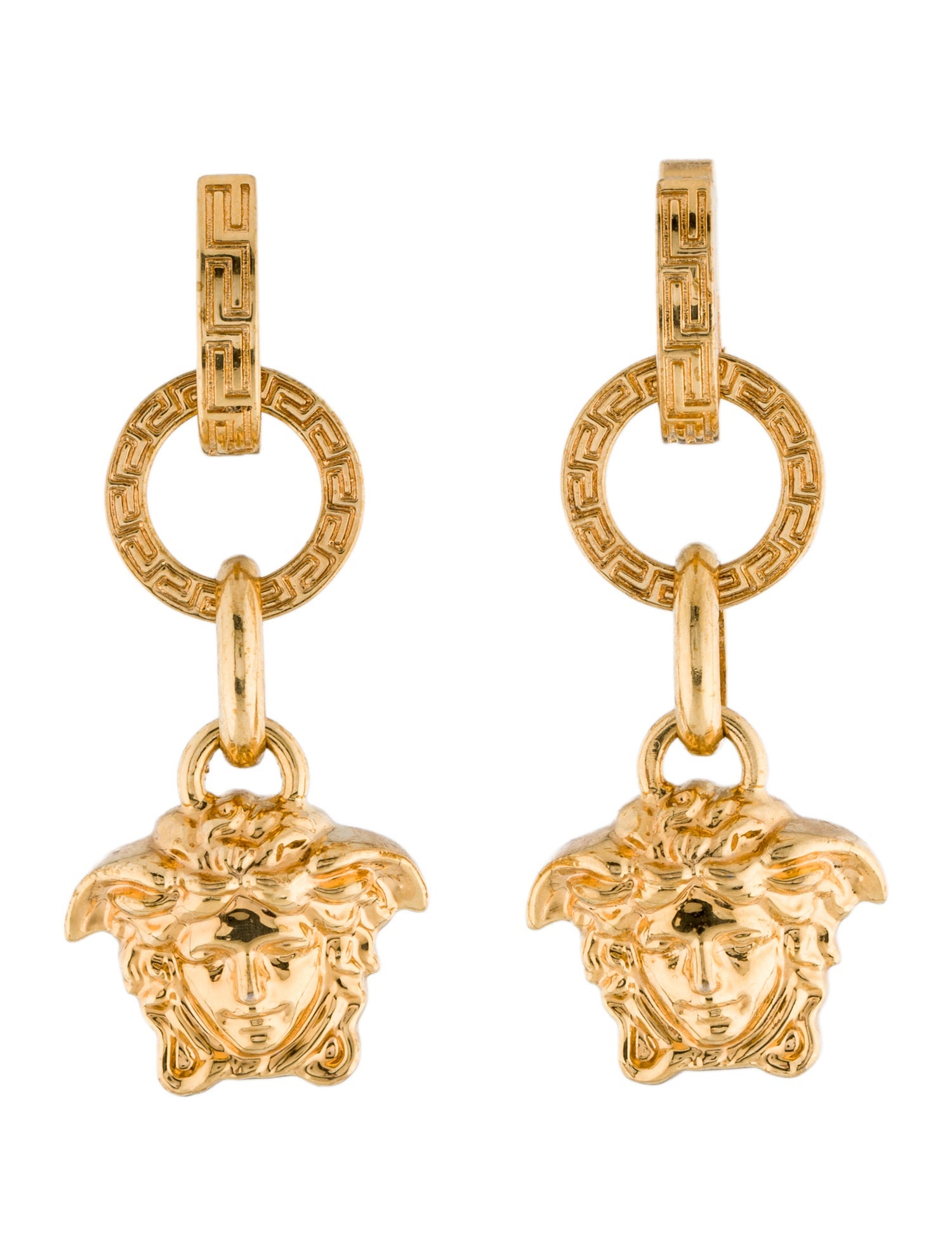 Versace Medusa Drop Earrings