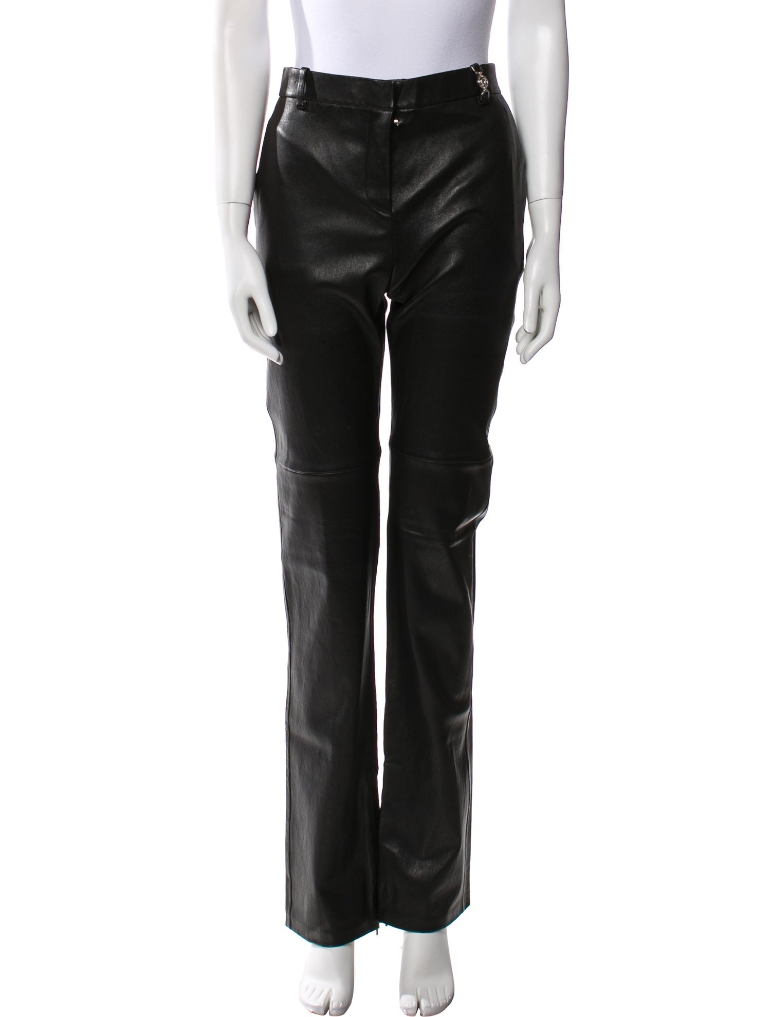 Versace Lambskin Straight Leg Pants w/ Tags