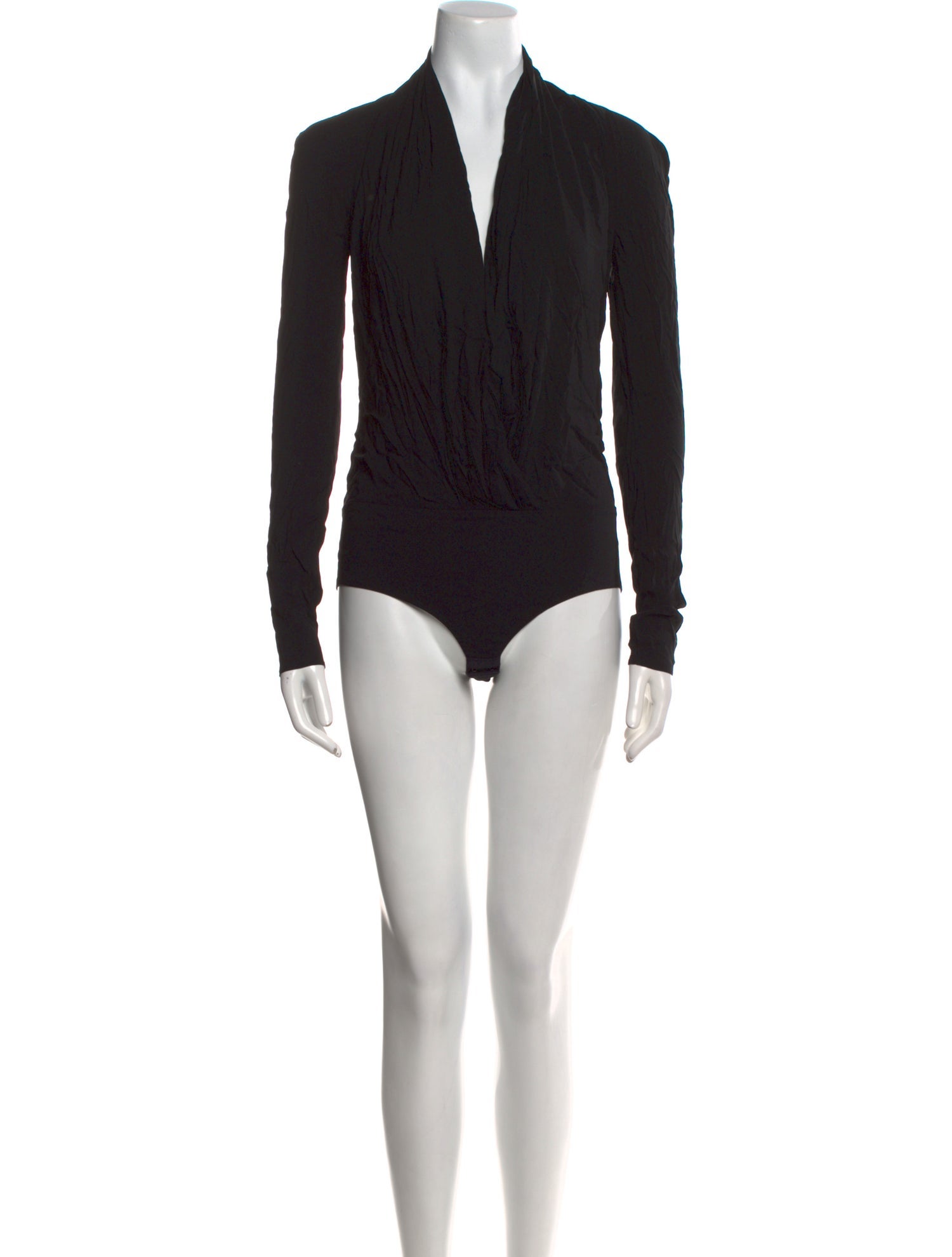 Versace V-Neck Long Sleeve Bodysuit
