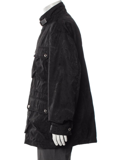 Versace Plaid Print Utility Jacket