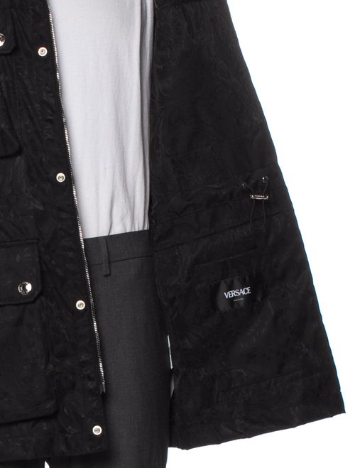 Versace Plaid Print Utility Jacket