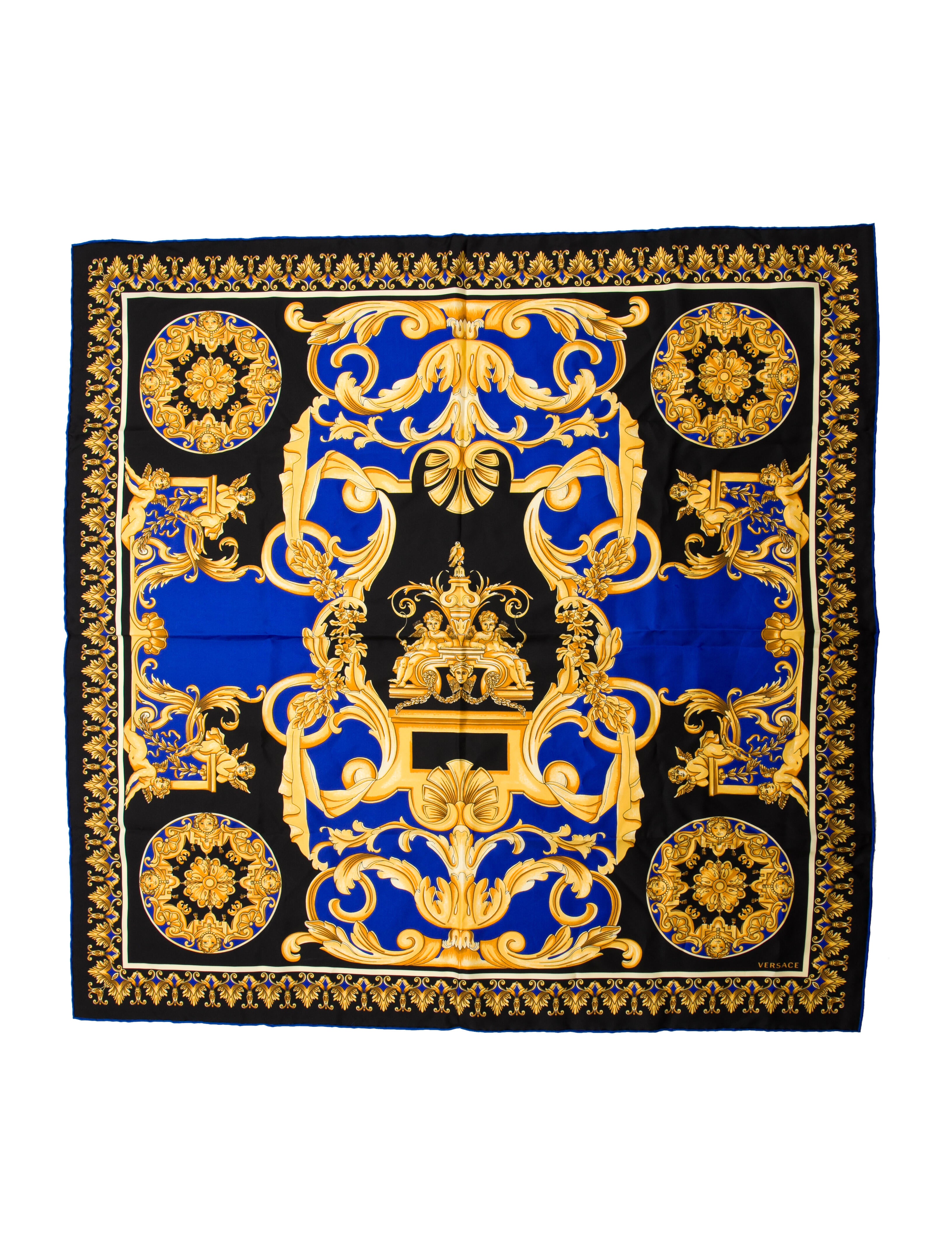 Versace Silk Medusa Insignia Scarf