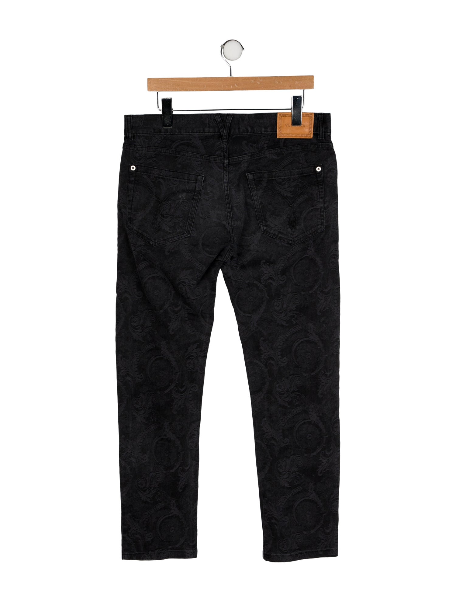 Versace Barocco Print Skinny Jeans
