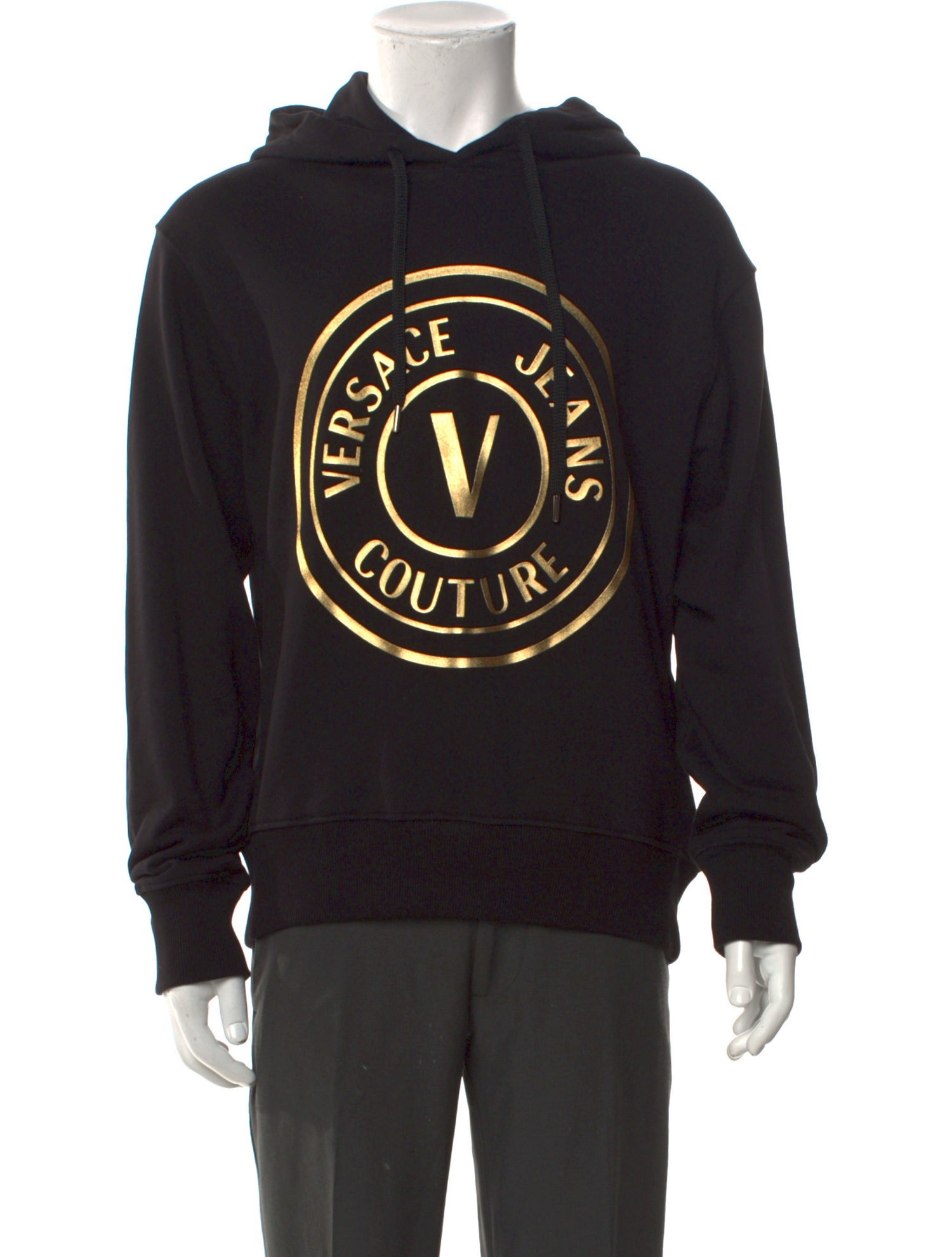 Versace Graphic Print Crew Neck Hoodie