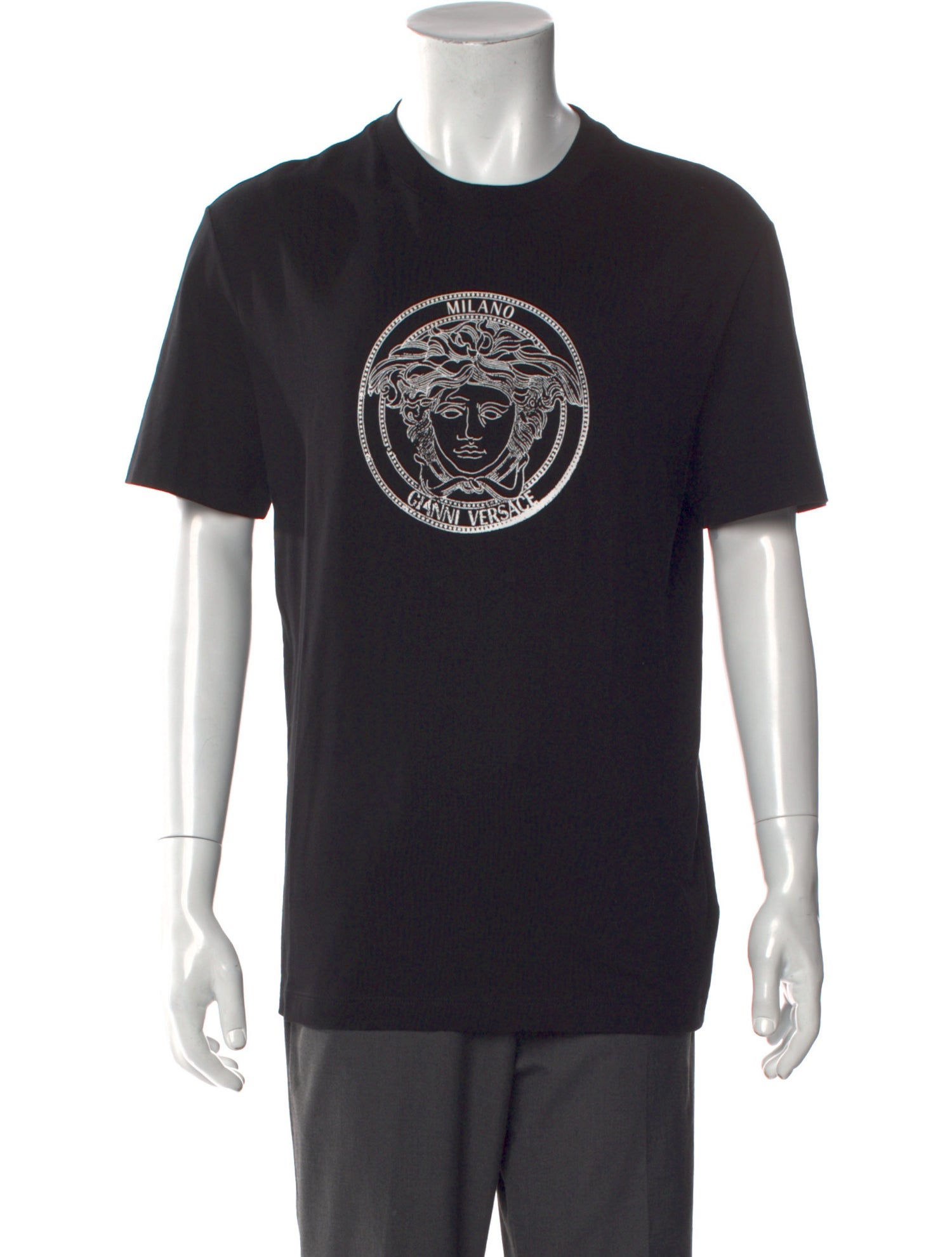 Versace Graphic Print Crew Neck T-Shirt