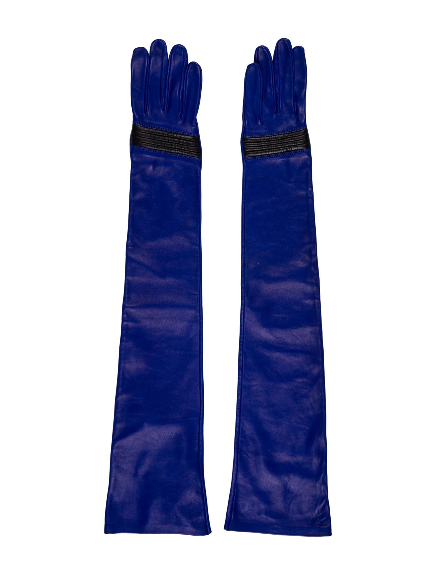 Versace Leather Long Gloves