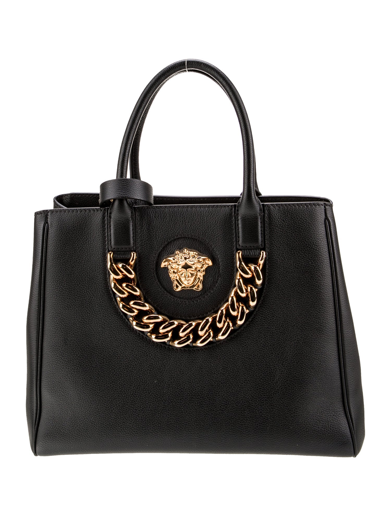 Versace Leather Top Handle Bag
