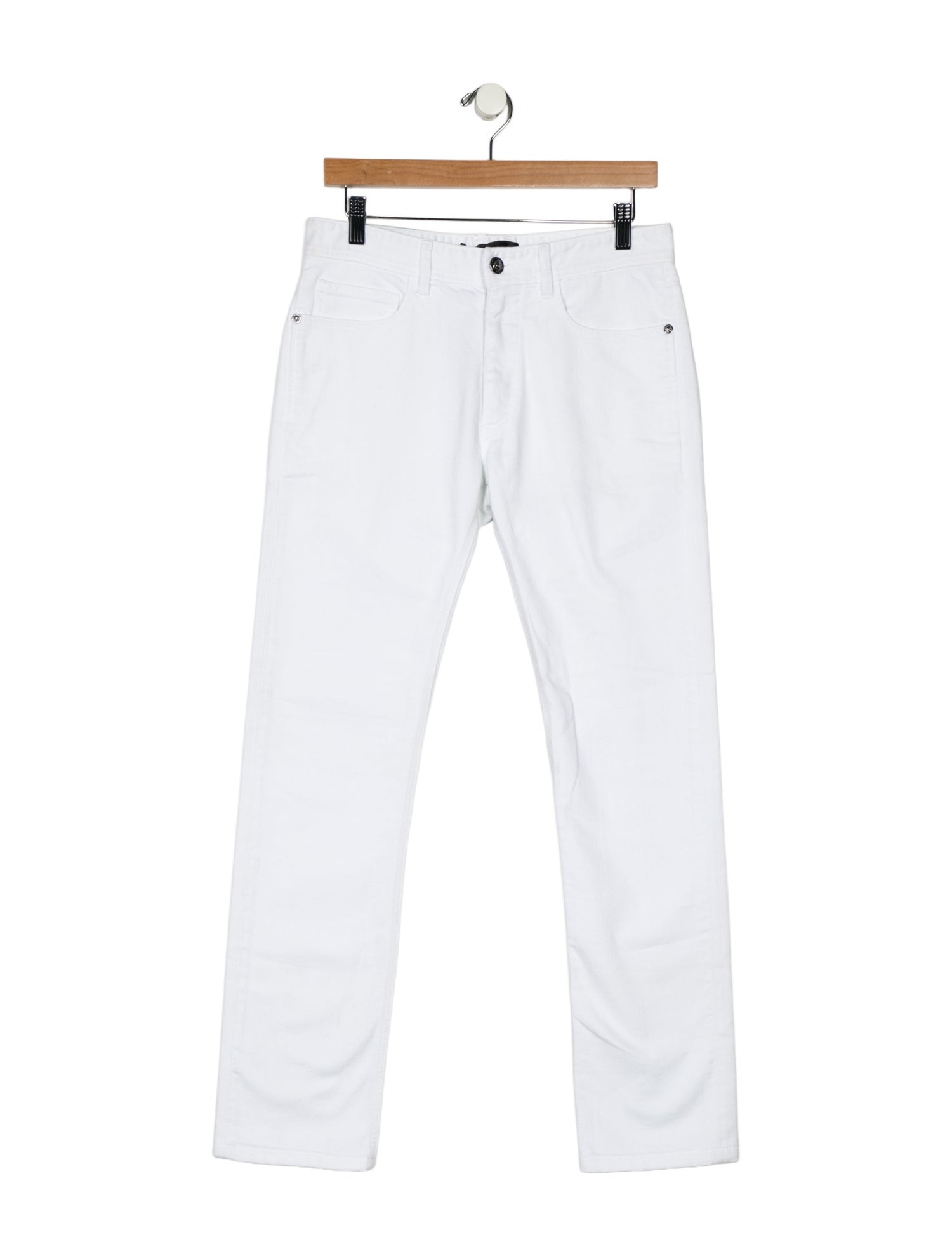Versace Mid-Rise Straight Leg Jeans