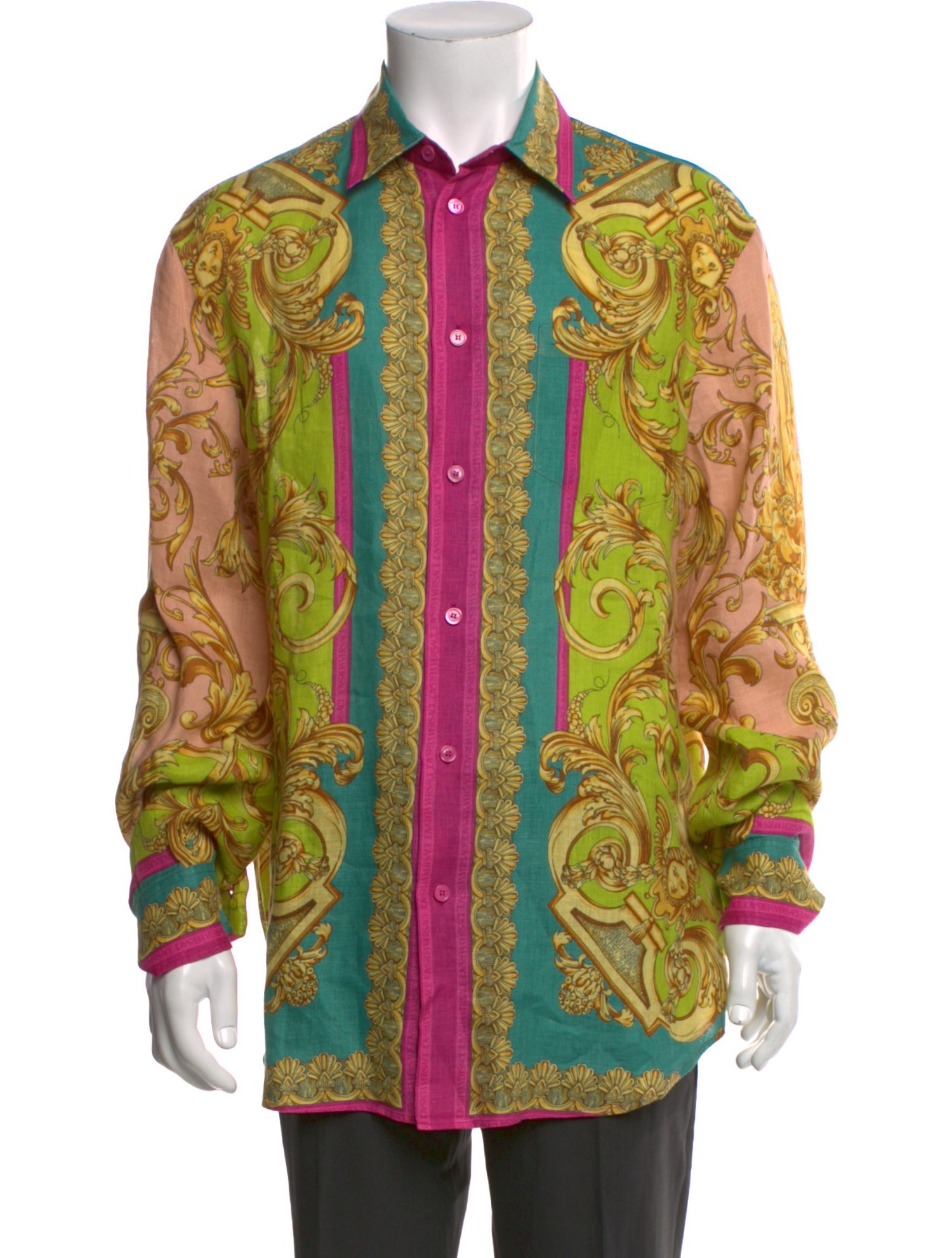 Versace Linen Printed Shirt