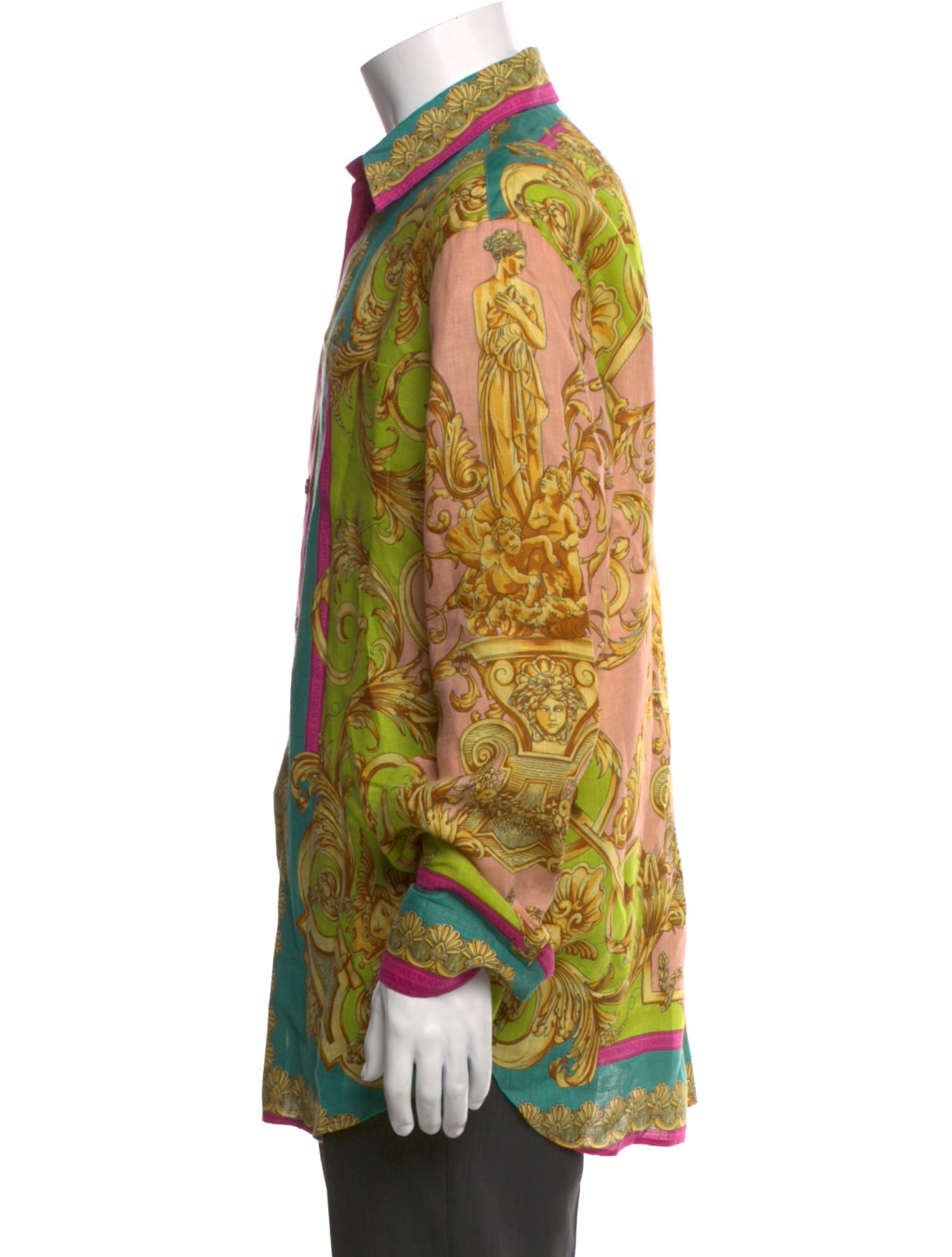 Versace Linen Printed Shirt