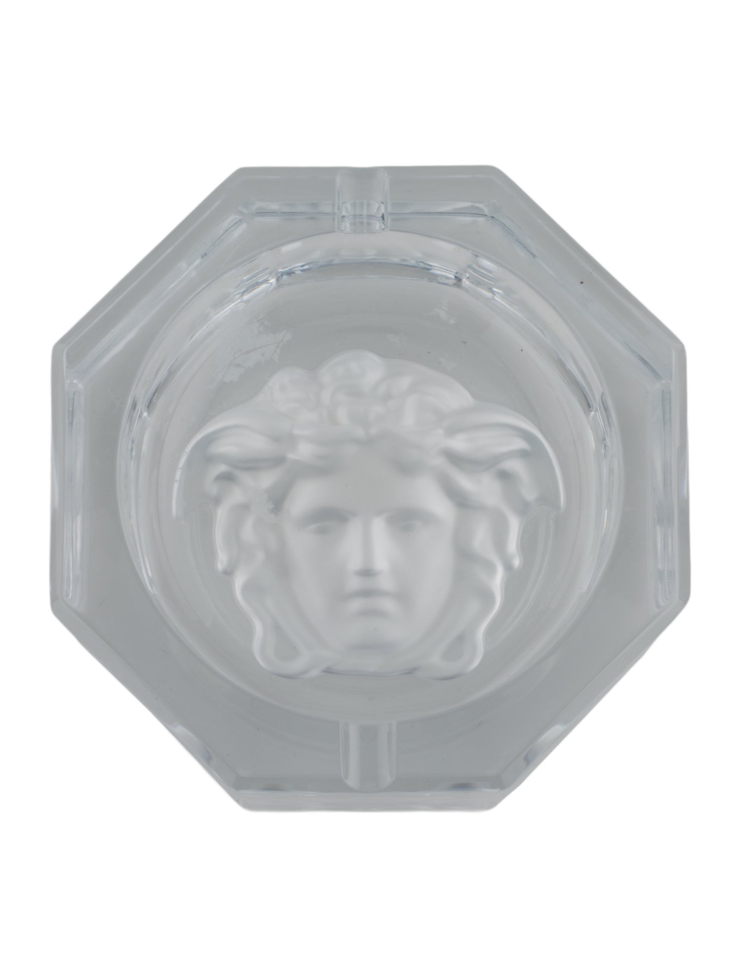Versace Rosenthal Meets Versace Crystal Medusa Lumière Ashtray