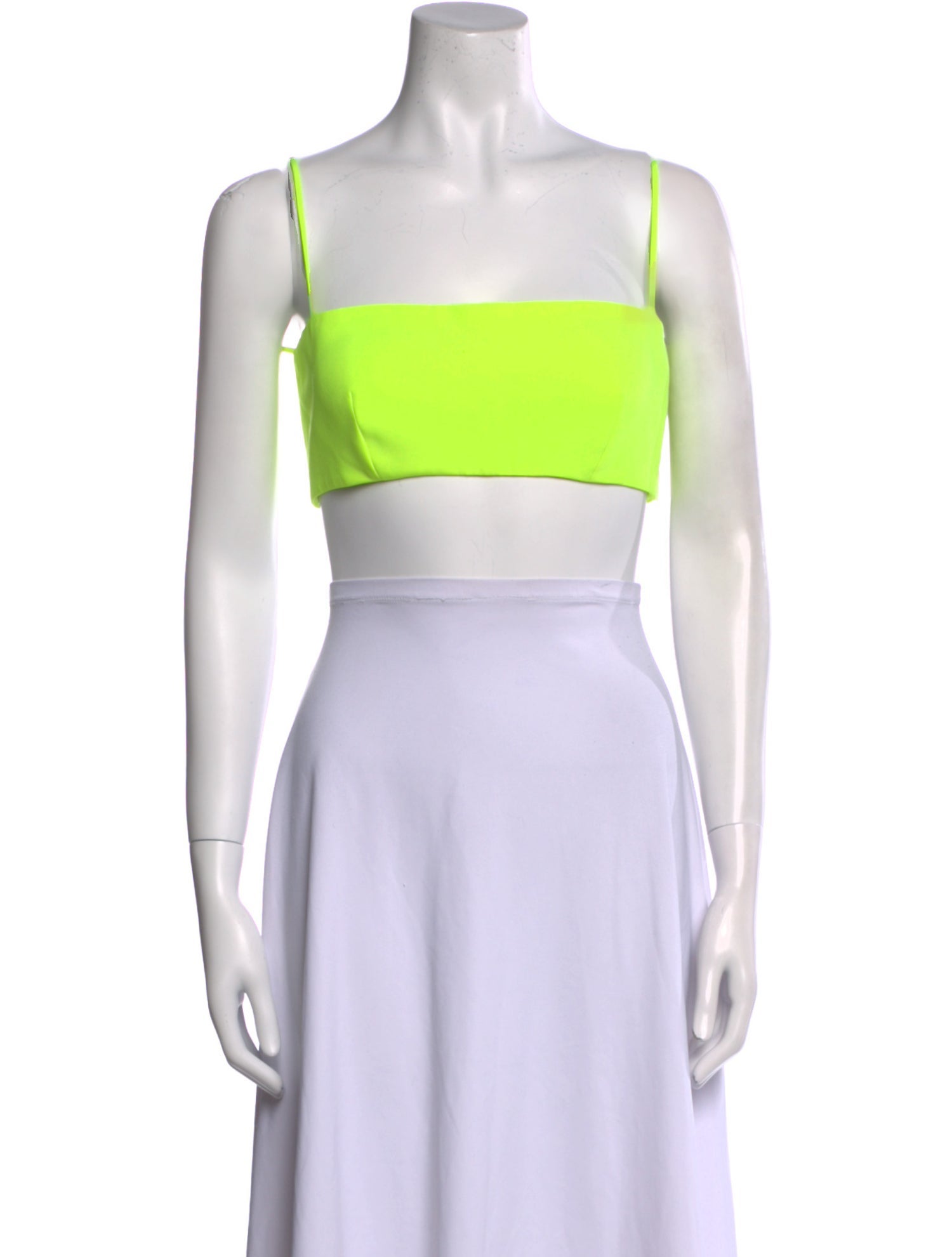 Versace Square Neckline Sleeveless Crop Top