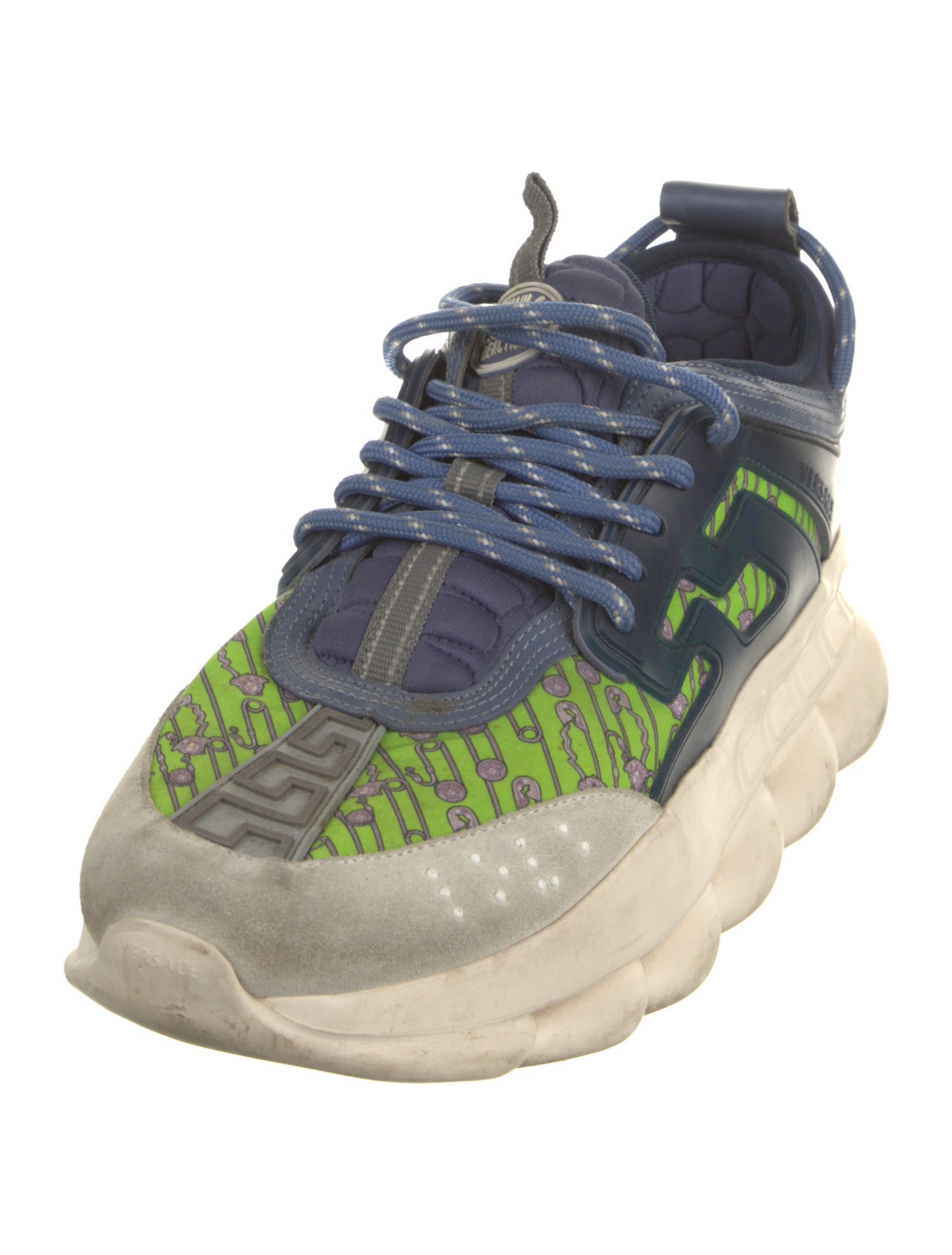 Versace Leather Printed Sneakers