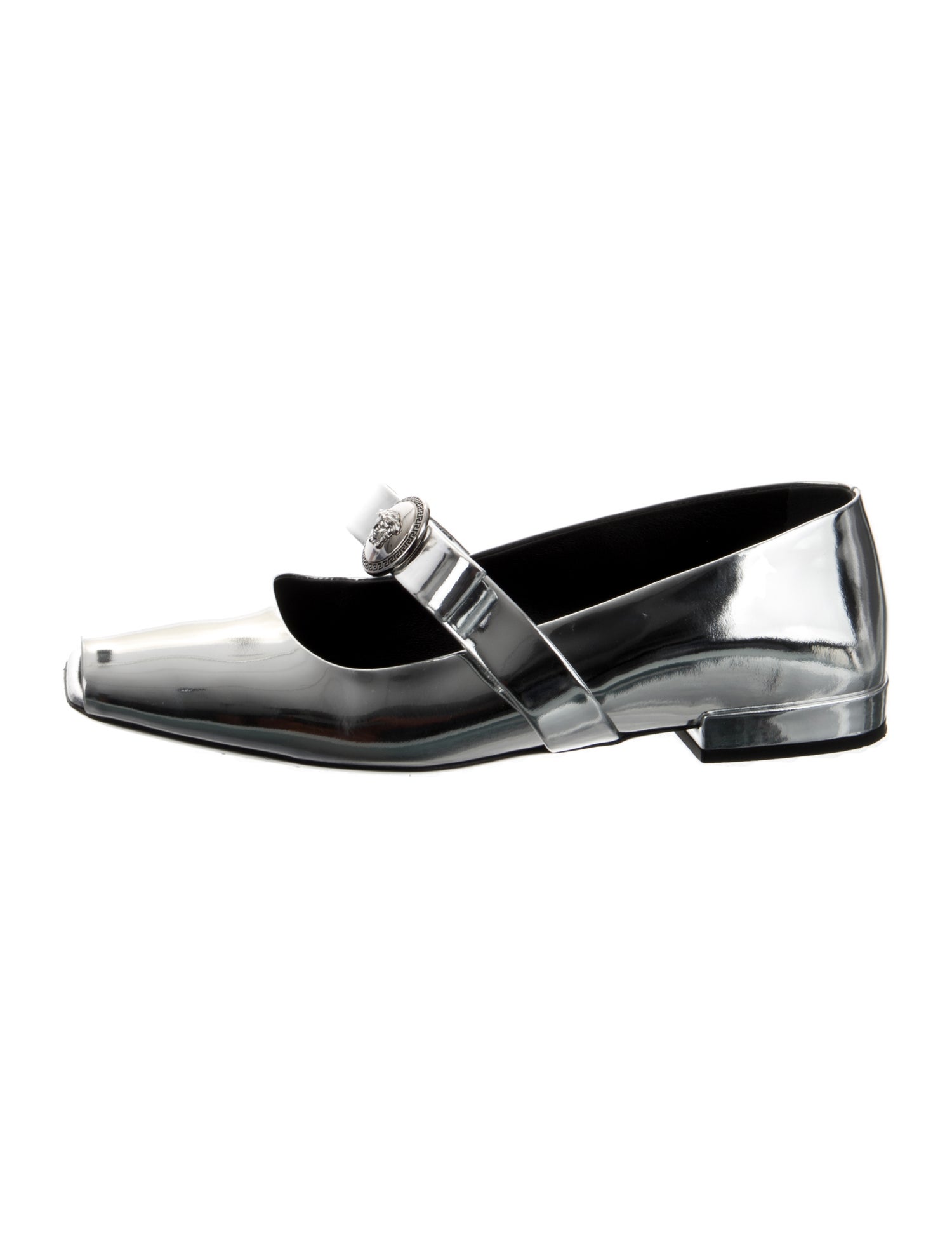Versace Patent Leather Mary Jane Flats