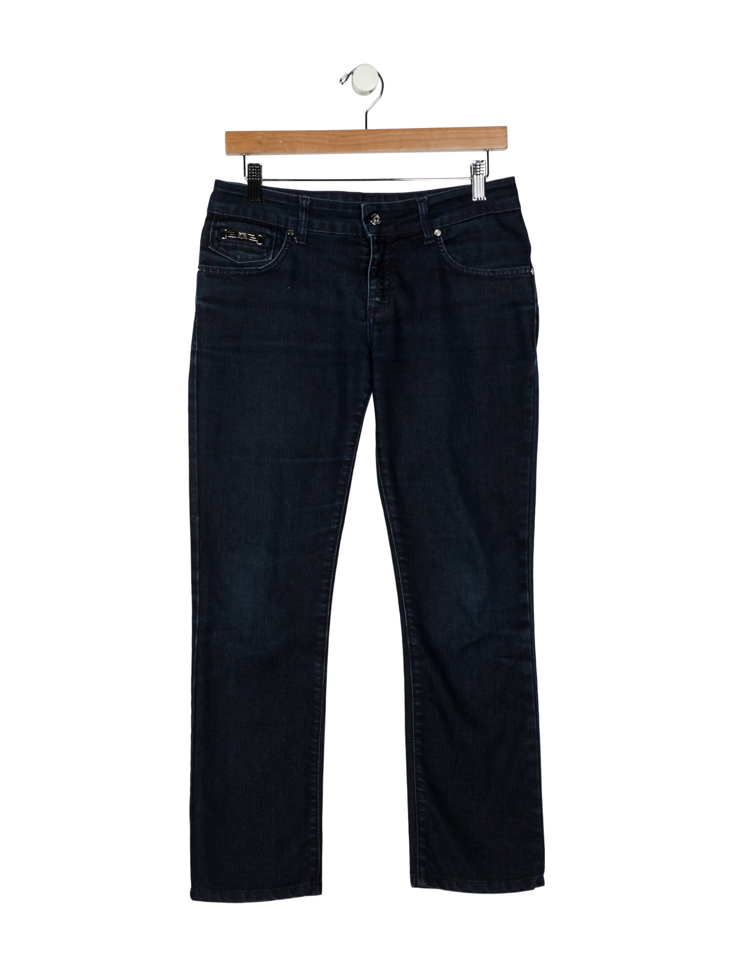 Versace Mid-Rise Straight Leg Jeans