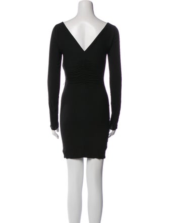 Versace Bateau Neckline Mini Dress
