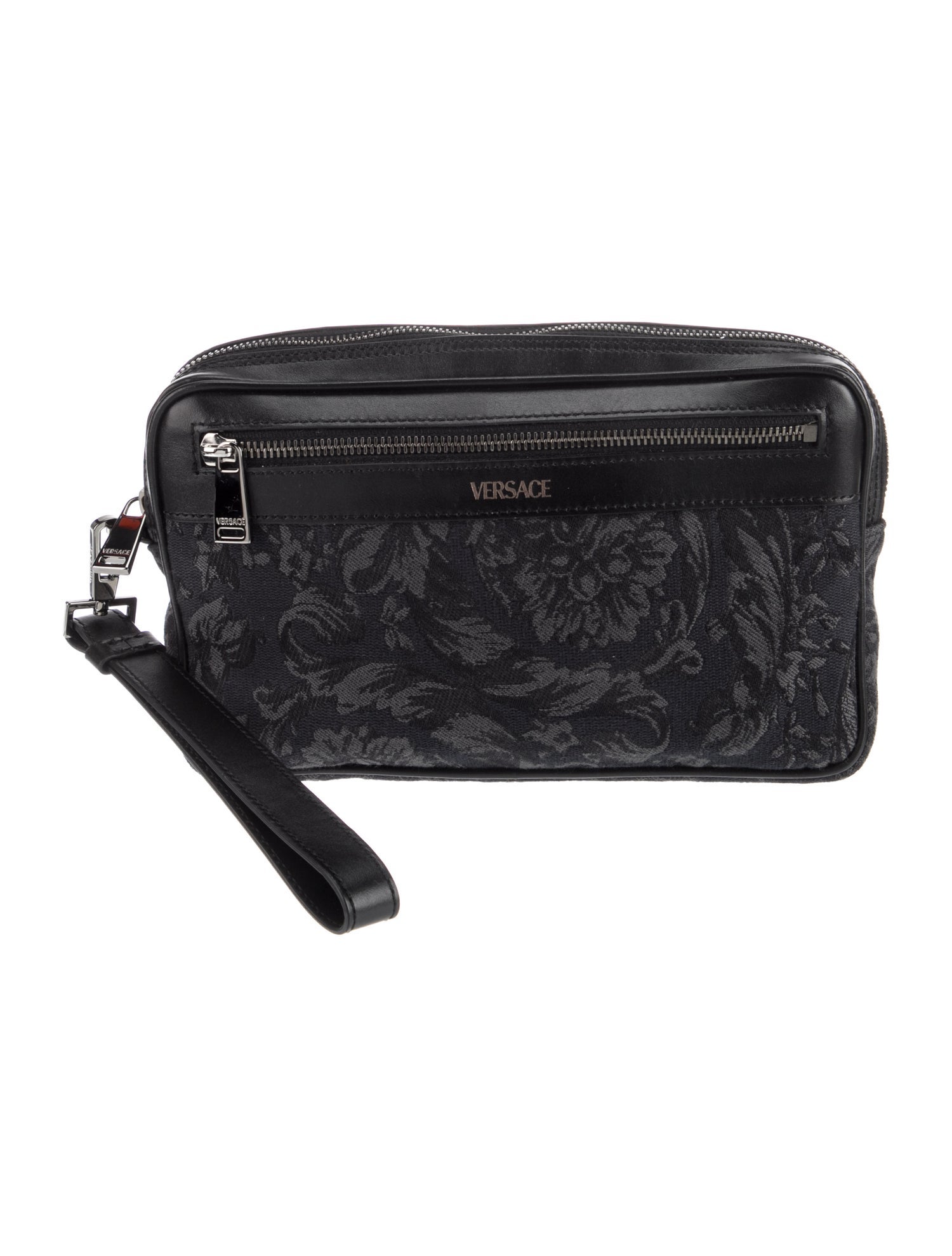 Versace Leather Messenger Bag