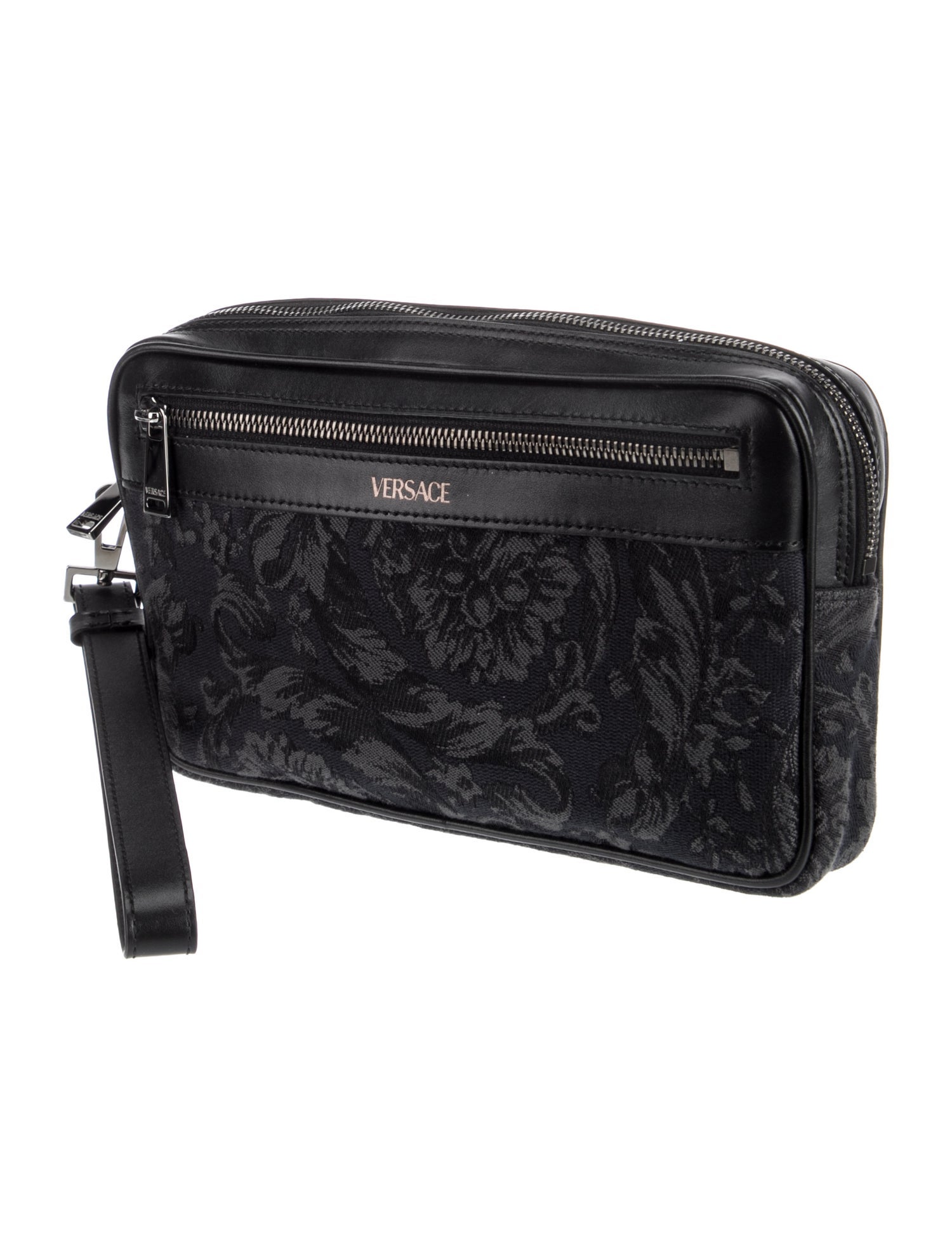 Versace Leather Messenger Bag