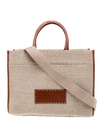 Versace Raffia Messenger Bag