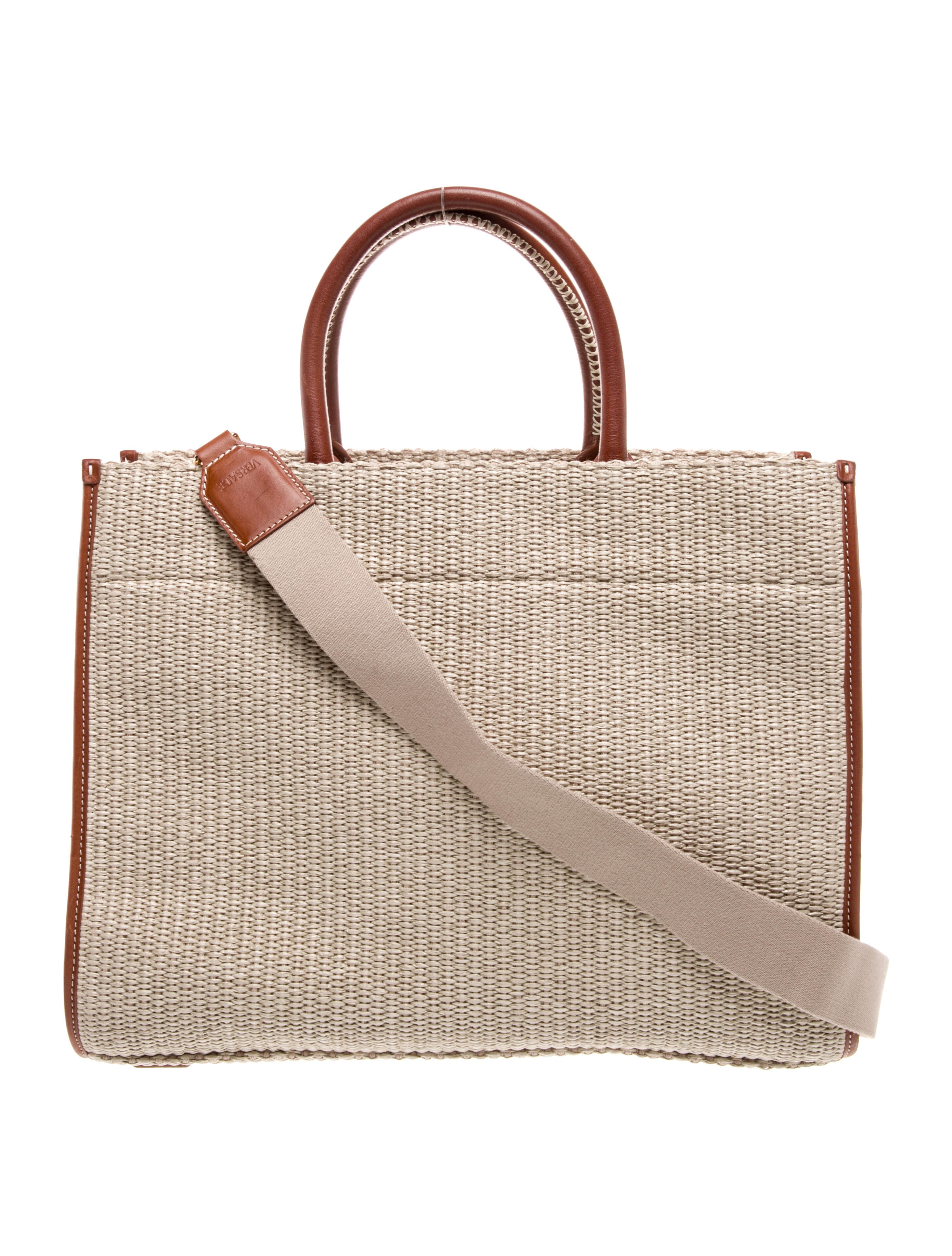 Versace Raffia Messenger Bag