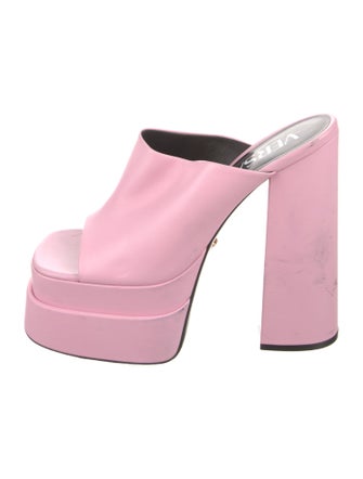 Versace Medusa Insignia Leather Slides